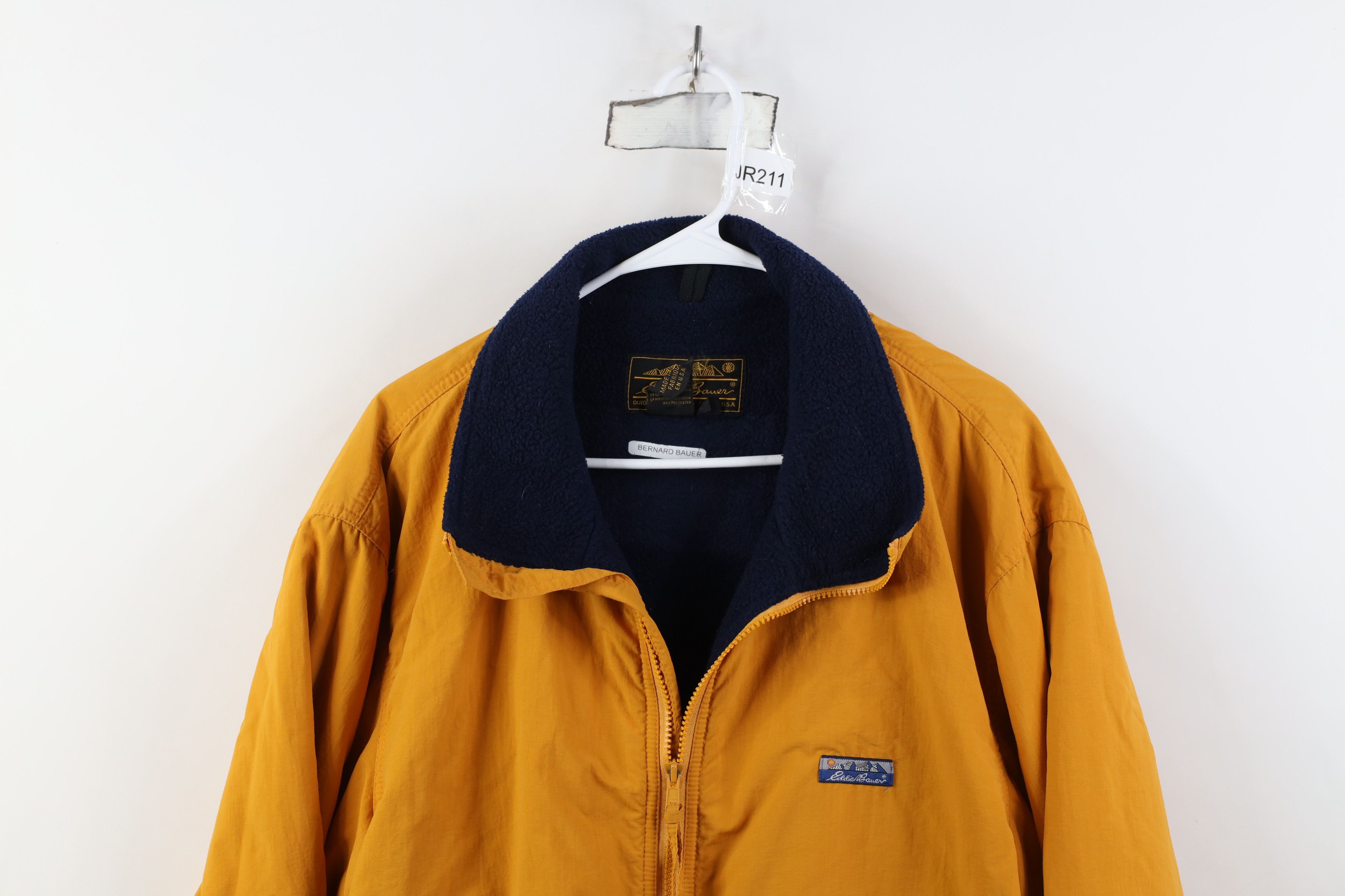 Eddie Bauer Vintage 90s Eddie Bauer Lined Bomber Jacket Yellow USA Size US XL / EU 56 / 4 - 2 Thumbnail