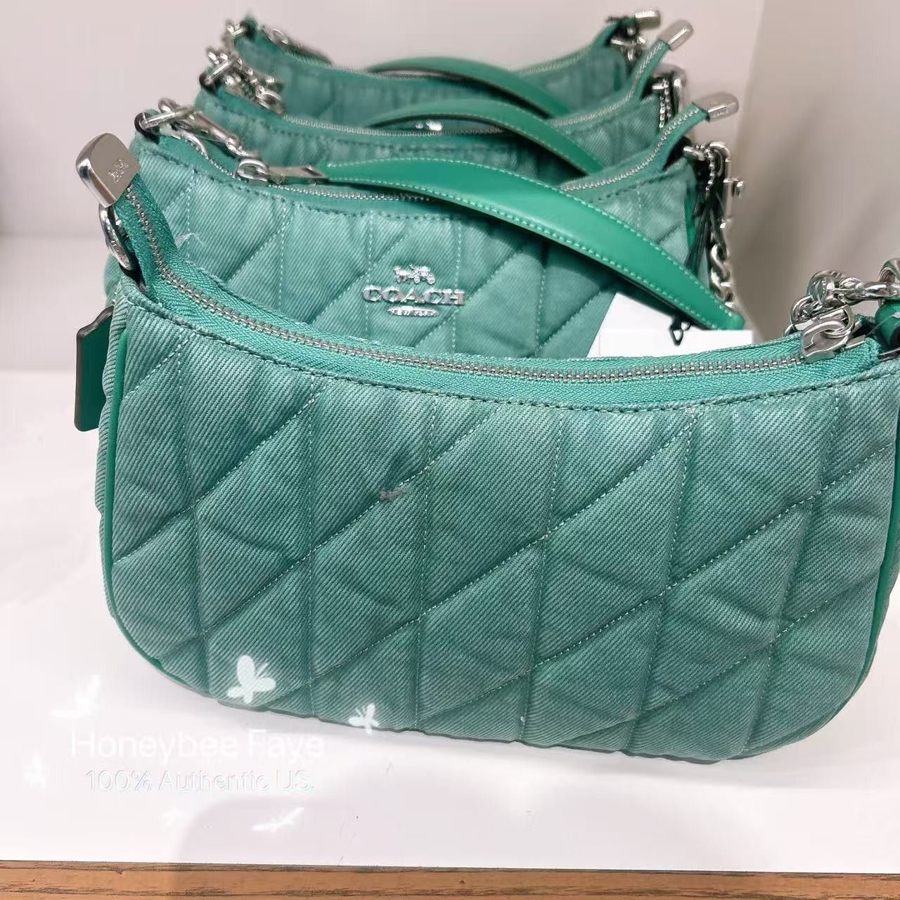 Coach Teri Shoulder Bag CBG86 Ivy/Green Size ONE SIZE - 3 Thumbnail