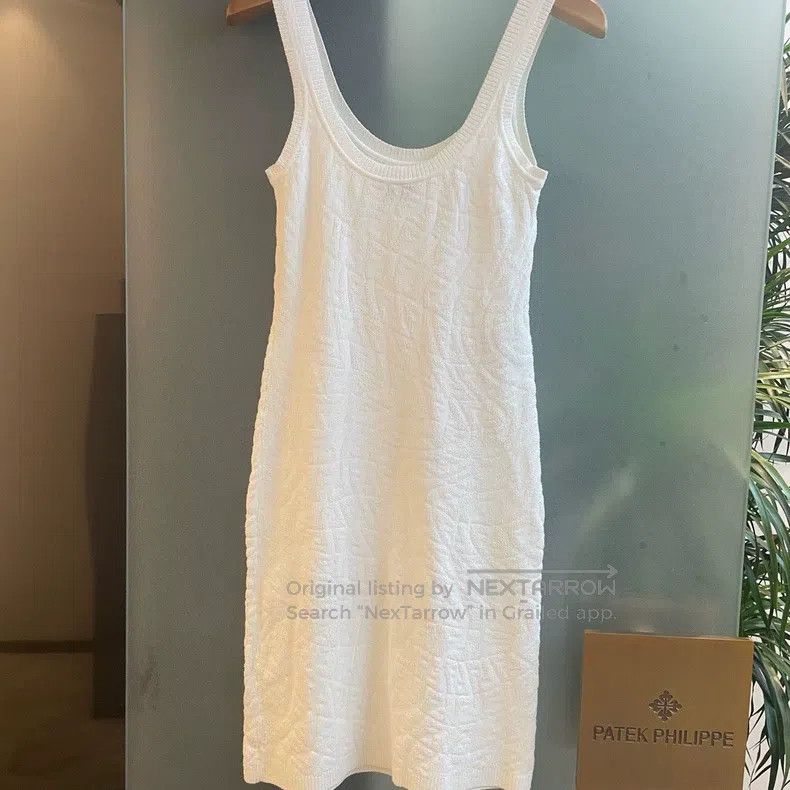 Fendi Fendi White three-dimensional double F printed knitted dre Size S / US 4 / IT 40 - 2 Thumbnail
