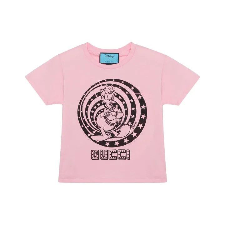 Gucci Gucci x Disney Pink Donald Duck T-Shirt-2507 Size XXS / US 00 / IT 34 - 7 Thumbnail