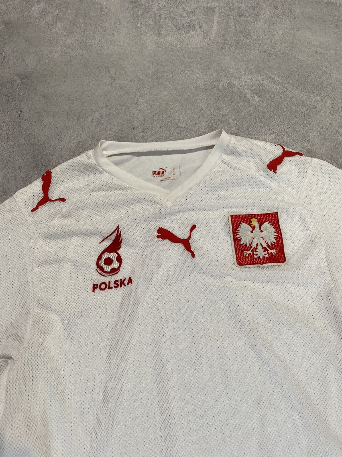 Puma 🇵🇱 Vintage Soccer Jersey Puma Poland Home Shirt Size US M / EU 48-50 / 2 - 2 Thumbnail