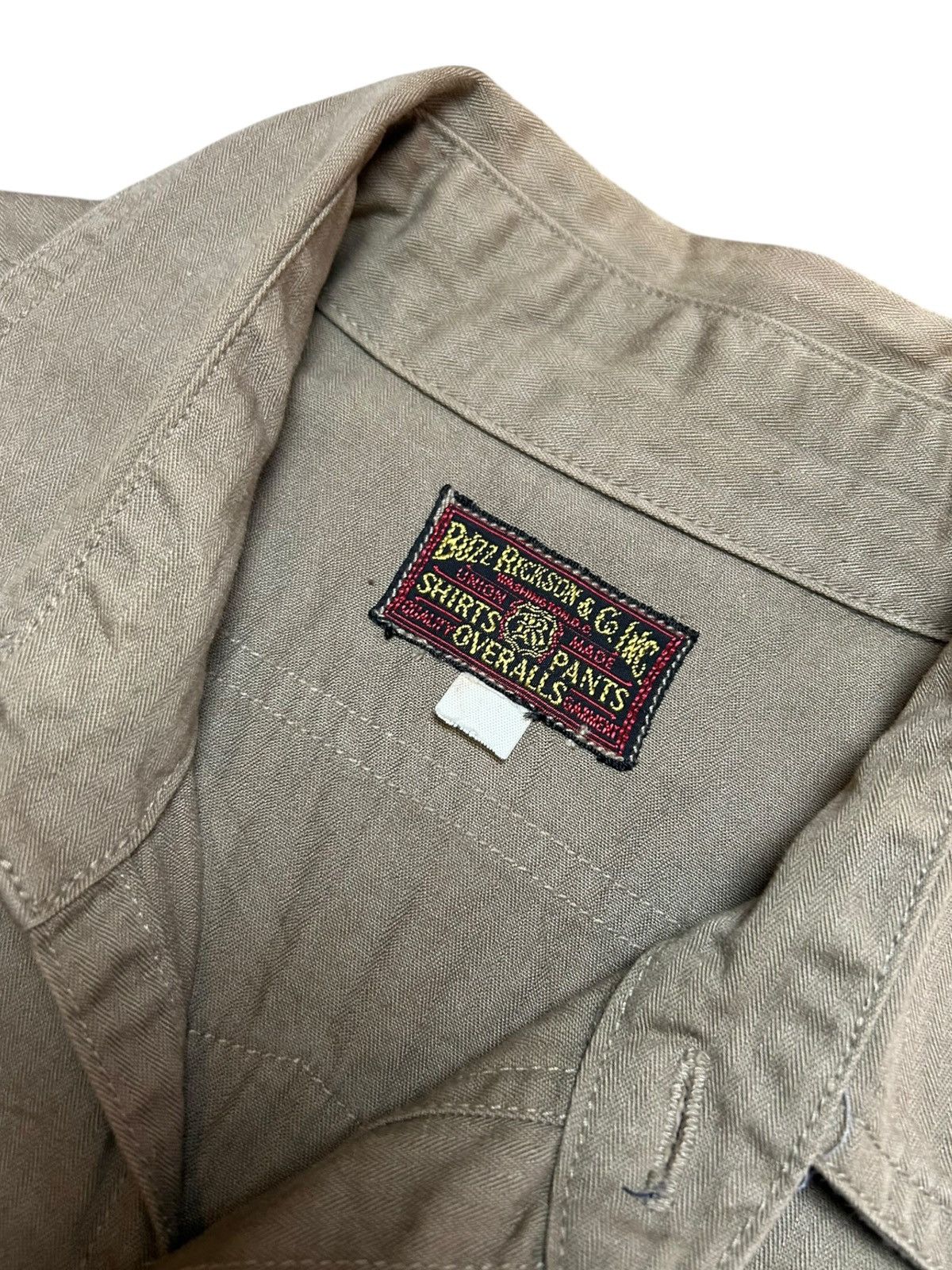 Buzz Rickson's Buzz Ricksons HBT Work Shirt CURTISS ELECTRIC PROPELLERS Size US S / EU 44-46 / 1 - 6 Thumbnail
