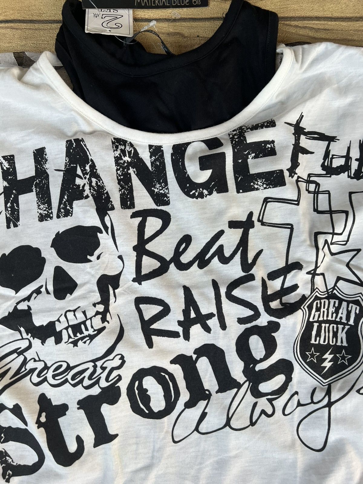 Other If six was nine y2k grunge tees 2 set by material blue bis Size S / US 4 / IT 40 - 5 Thumbnail