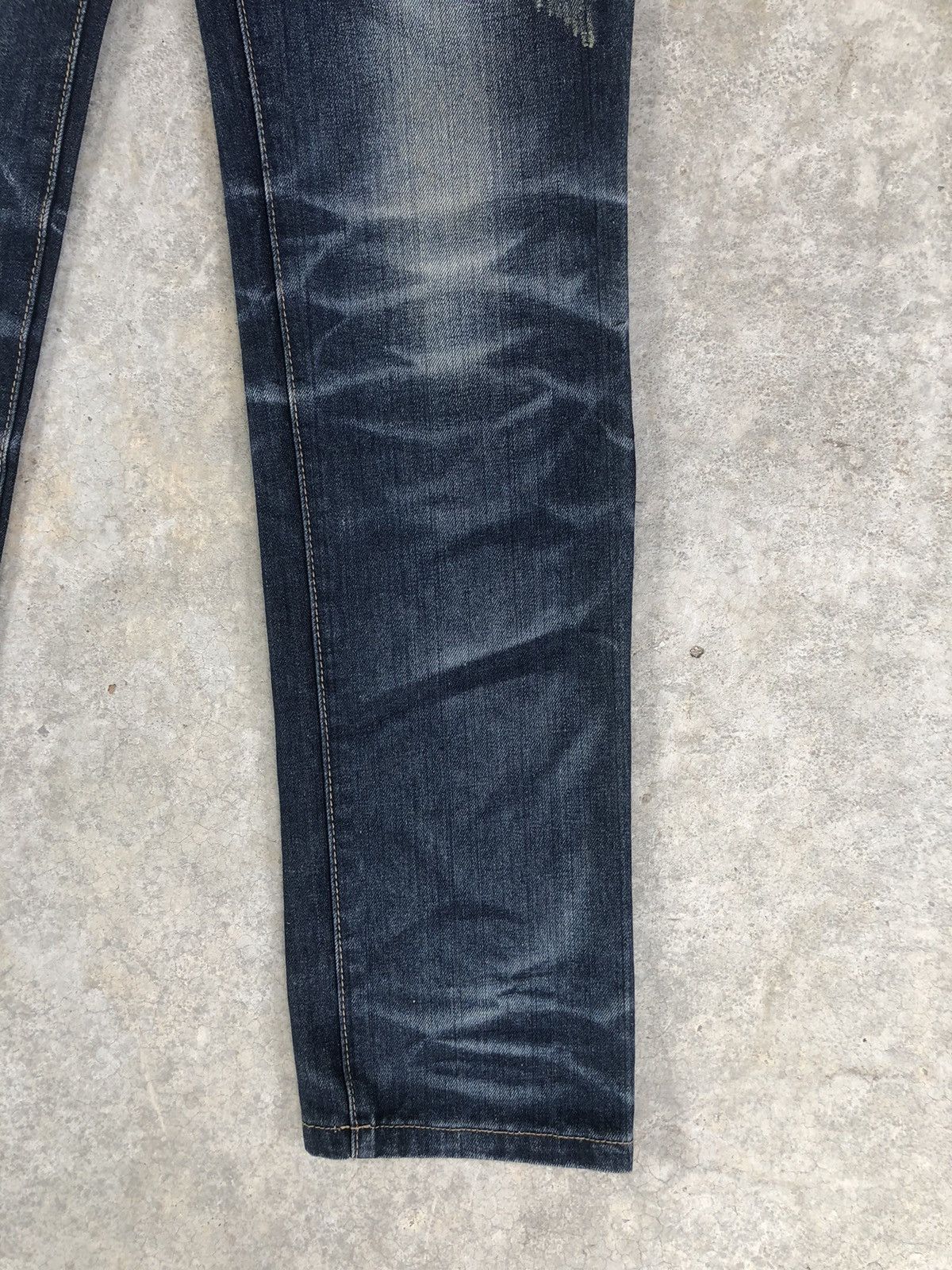 Japanese Brand Japanese Classical elf Distressed Jeans Embroidered Size US 31 - 6 Thumbnail