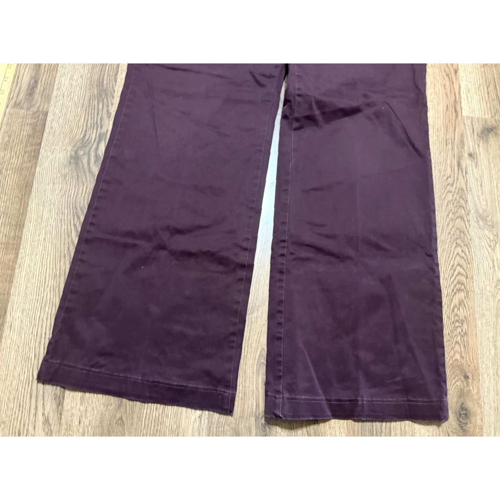 Lands' End Lands' End Jeans Women's Size 16 Purple Brown Dress Pants Bootcut Dark Wash Regular Inseam 31.5 in Size 38" / US 16 / IT 52 - 3 Thumbnail