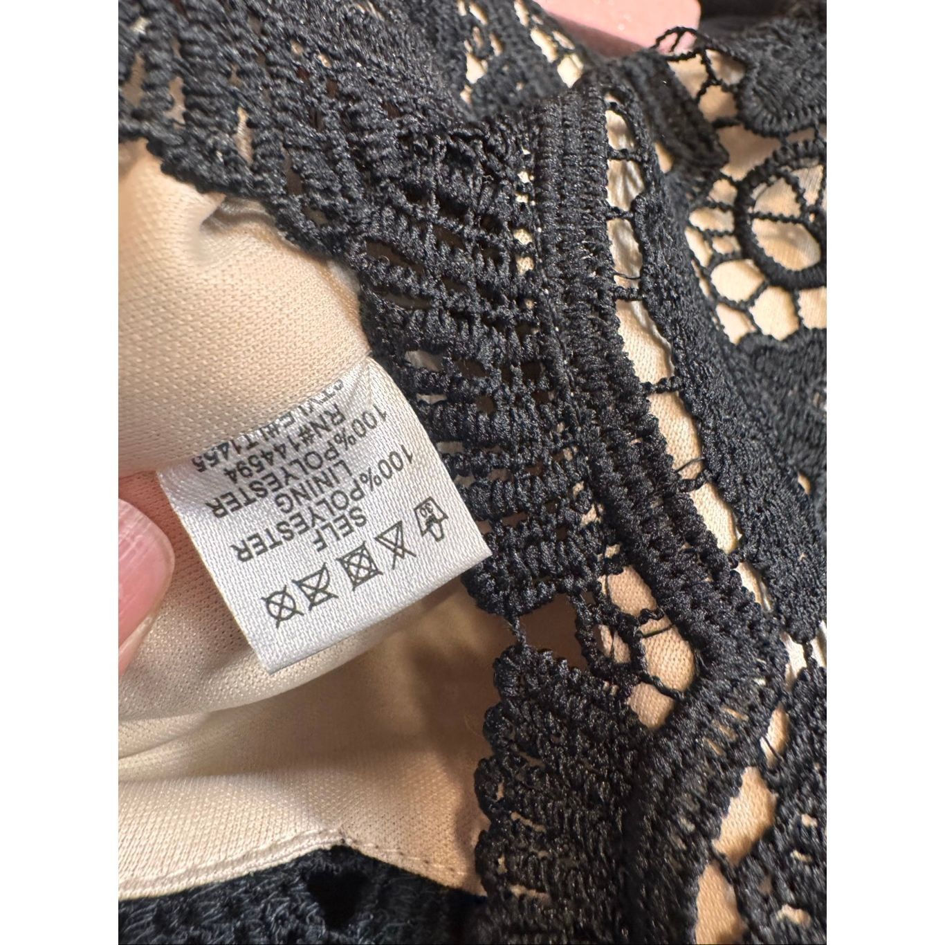 Other Luxxel Black Lace Cropped Bralette Top Size M Size M / US 6-8 / IT 42-44 - 4 Thumbnail