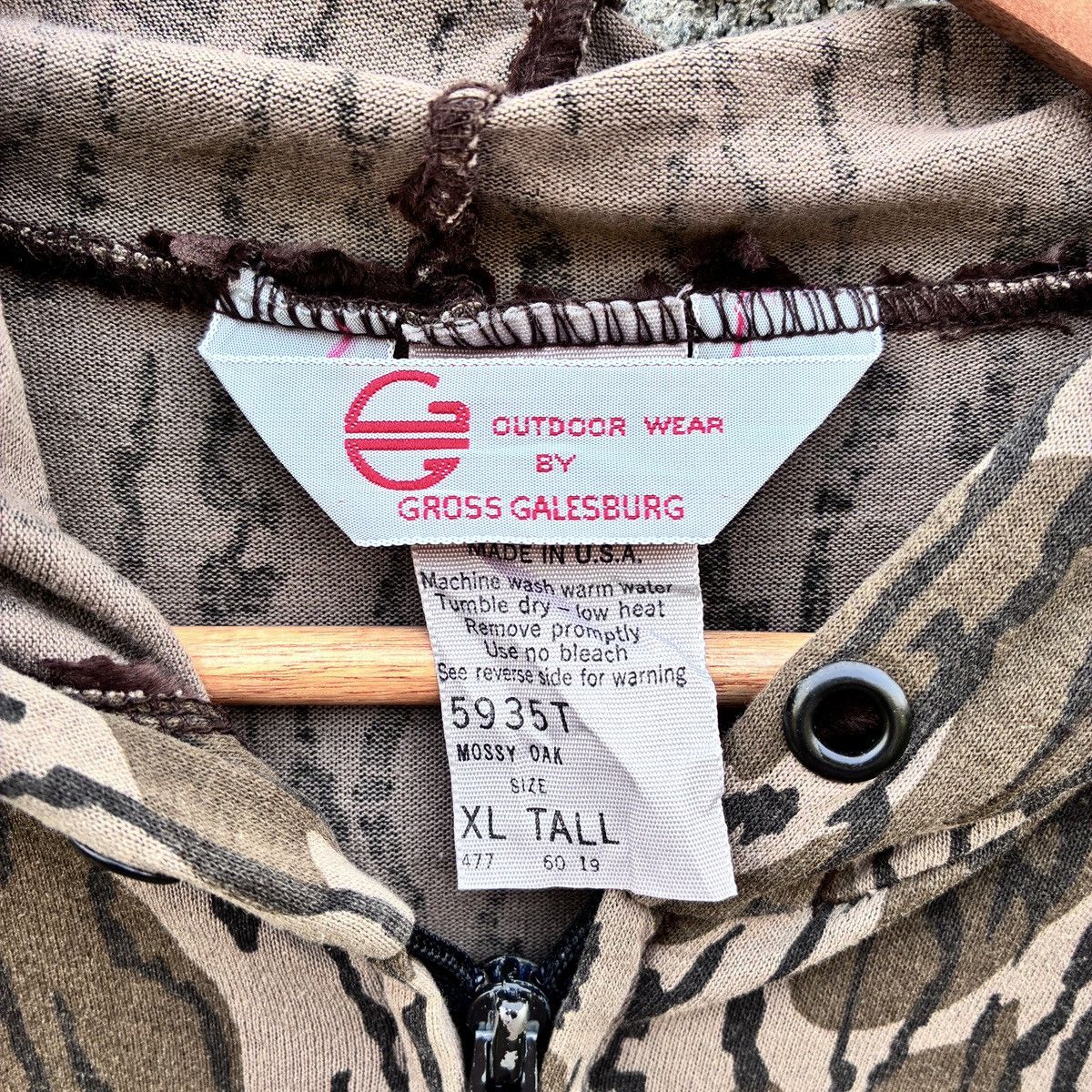 Mossy Oaks × Vintage Gross Galesburg Mossy Oak Bottomland Camo Hooded Hunting Size US XL / EU 56 / 4 - 6 Thumbnail