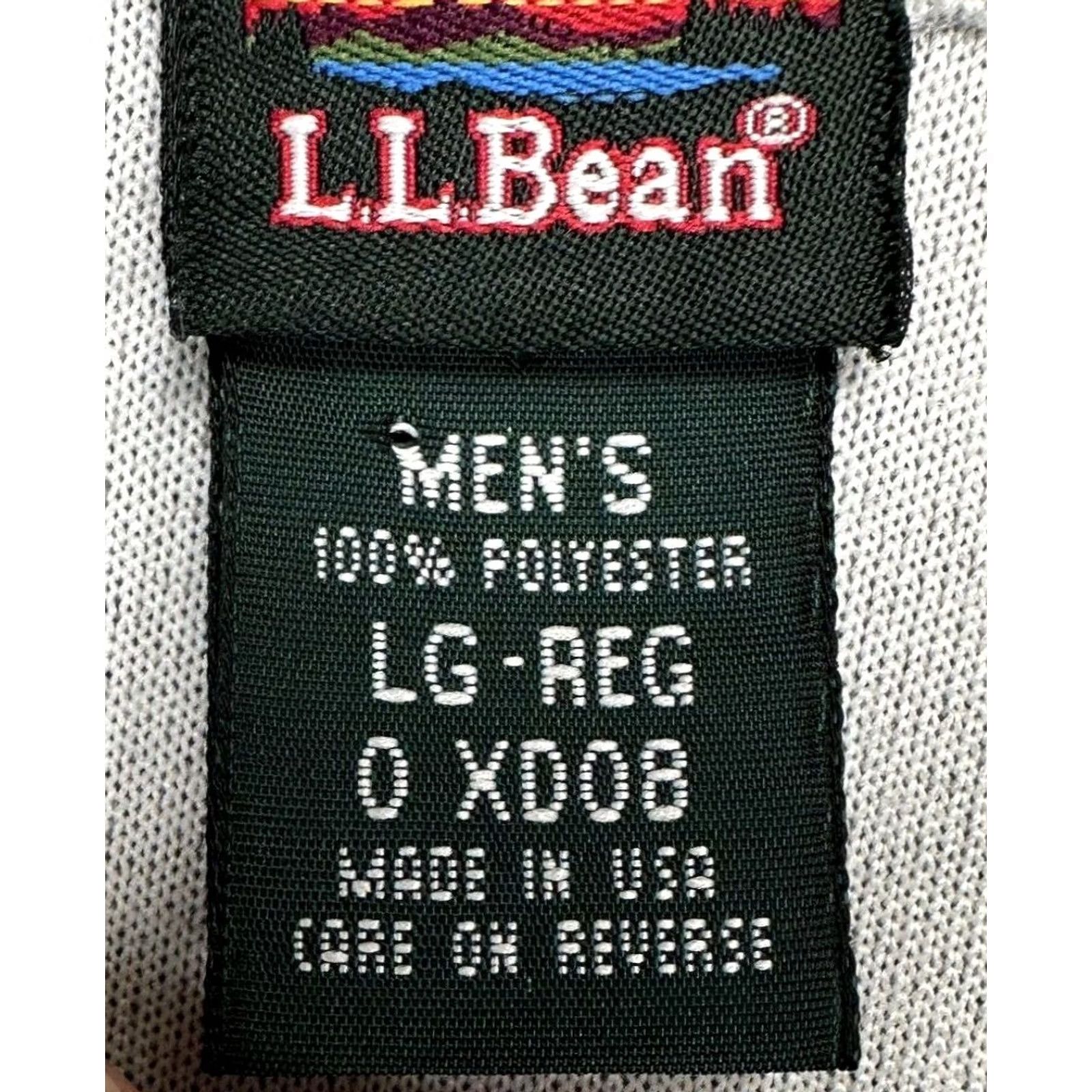 Vintage L.L. Bean Sweater Pullover Half Zip Mock Neck Long Sleeve Mens Adult Large Grey 1/2 Zip Pullover Outdoor Walking Winter Size US L / EU 52-54 / 3 - 6 Thumbnail