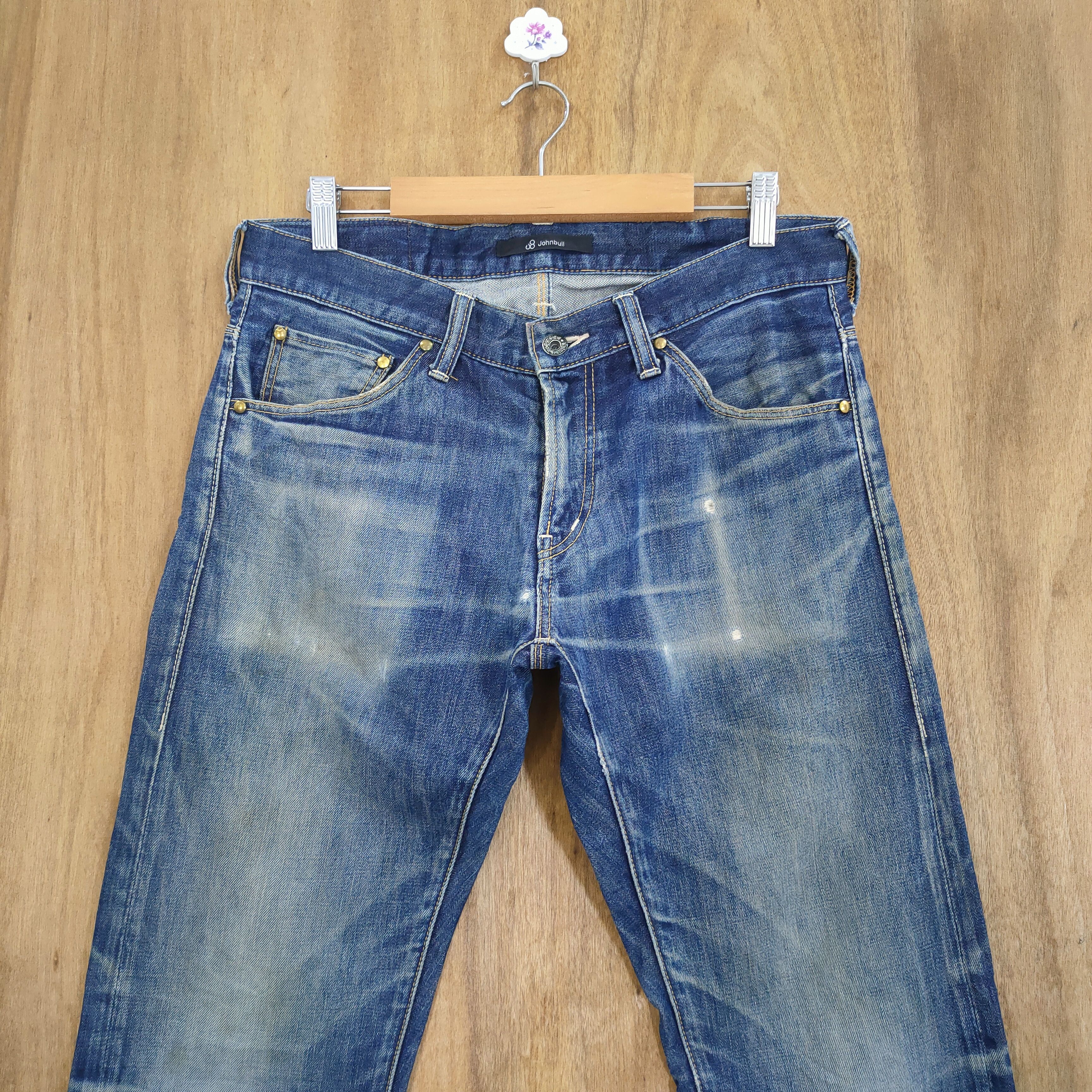 Jean × Johnbull 32×32 💥 VINTAGE JOHN BULL DISTRESSED JEANS PANTS Size US 32 / EU 48 - 3 Thumbnail