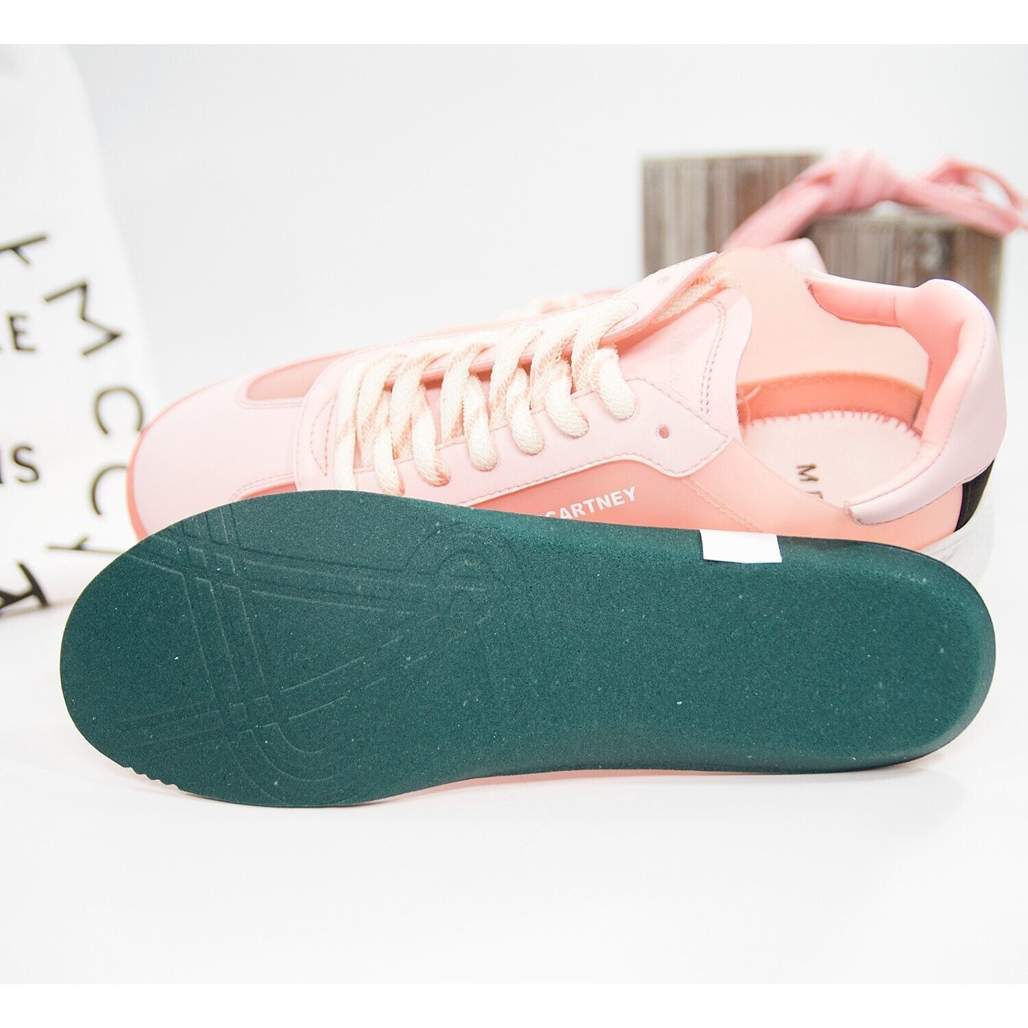 Stella McCartney Stella McCarney Rose Loop Oversize Vegan Leather Sneaker Size US 8 / IT 38 - 10 Thumbnail