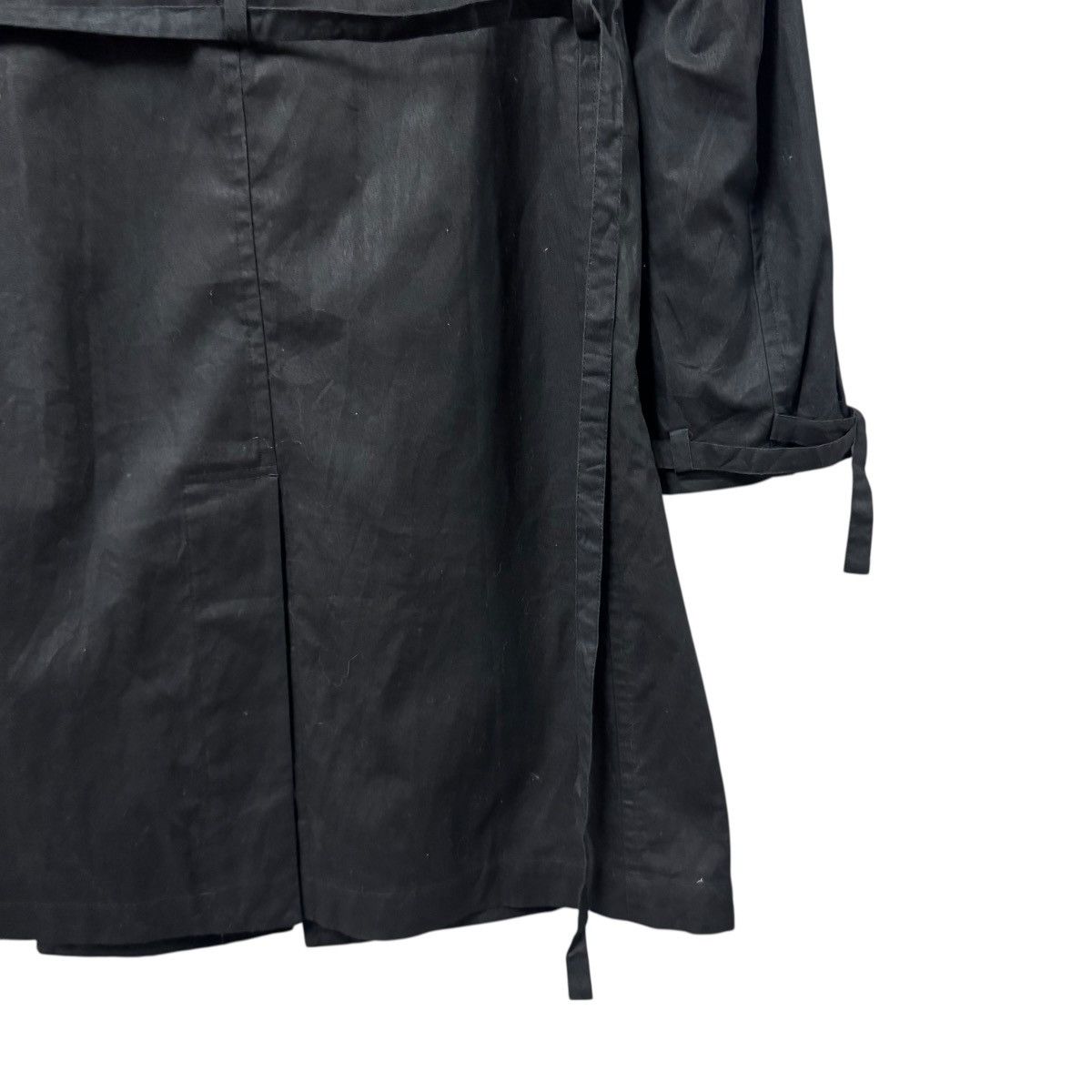 Yohji Yamamoto Vtg🔥Y’s Red Label Black Trench Coat Bondage Double Breasted Size US M / EU 48-50 / 2 - 20 Thumbnail