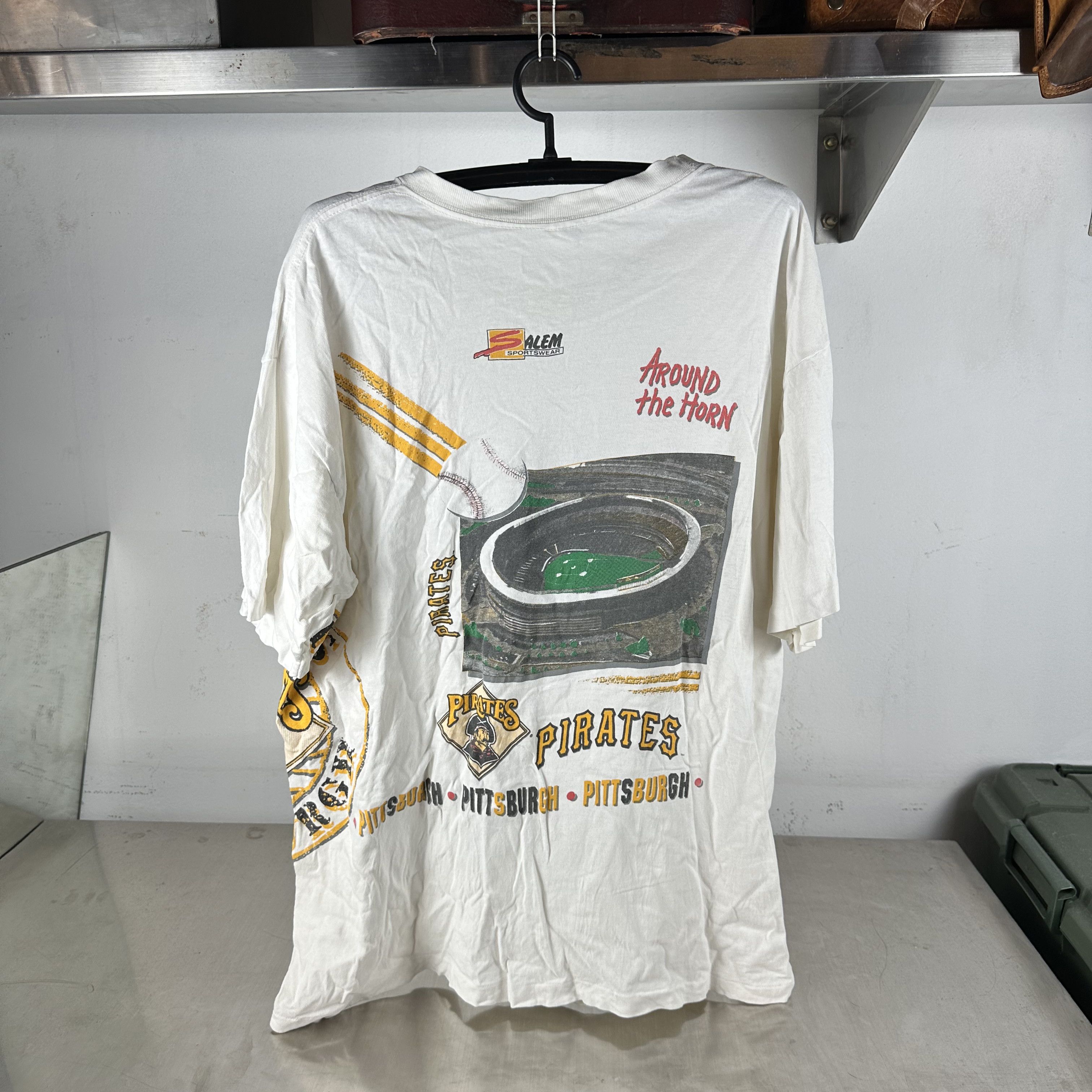 Vintage 1991 Pittsburgh Pirates Around the Horn MLB Salem AOP Tee Size US XXL / EU 58 / 5 - 3 Thumbnail