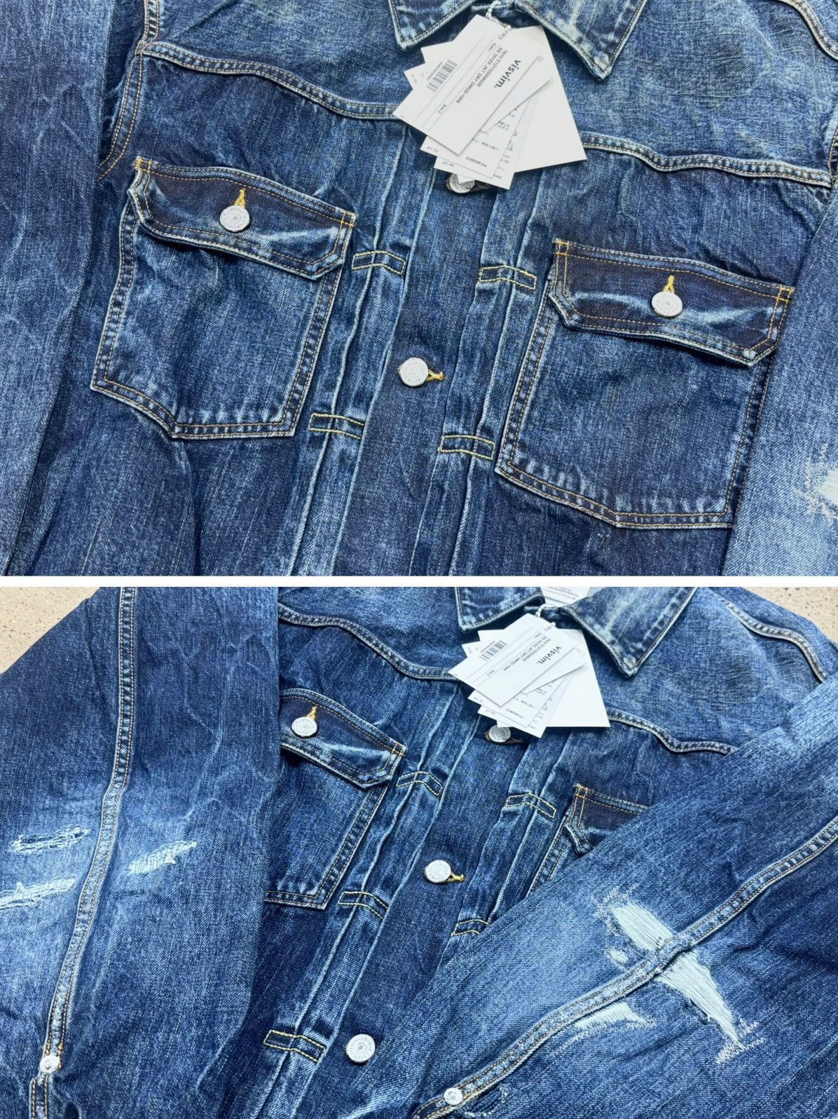 Visvim Visvim 21SS 101XX Jkt Dry DMGD-1006 d1006 Size US M / EU 48-50 / 2 - 5 Thumbnail