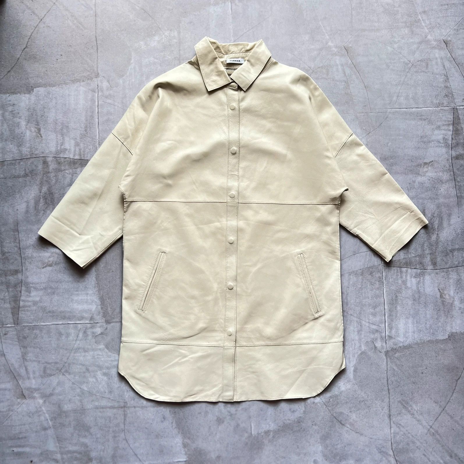 Diesel PAROSH shirt jacket lamb leather luxury italian designer Size M / US 6-8 / IT 42-44 - 1 Thumbnail