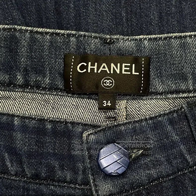 Chanel Chanel Dark blue wide-leg trousers Size 42" / US 20 - 5 Thumbnail