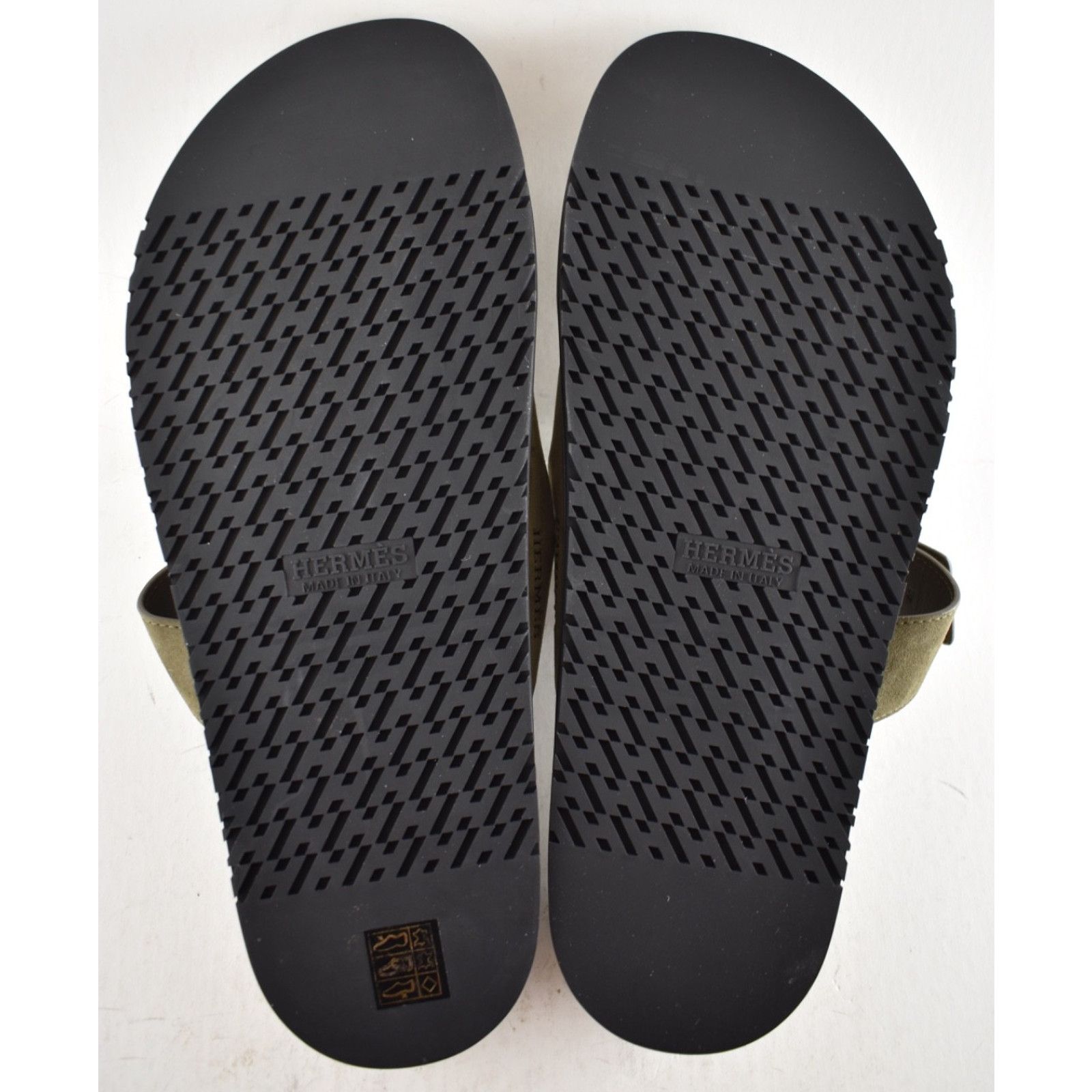 Hermes Hermes Chypre Sandal Mens Vert Toundra Suede Flat 46 13 Size US 13 / EU 46 - 17 Thumbnail