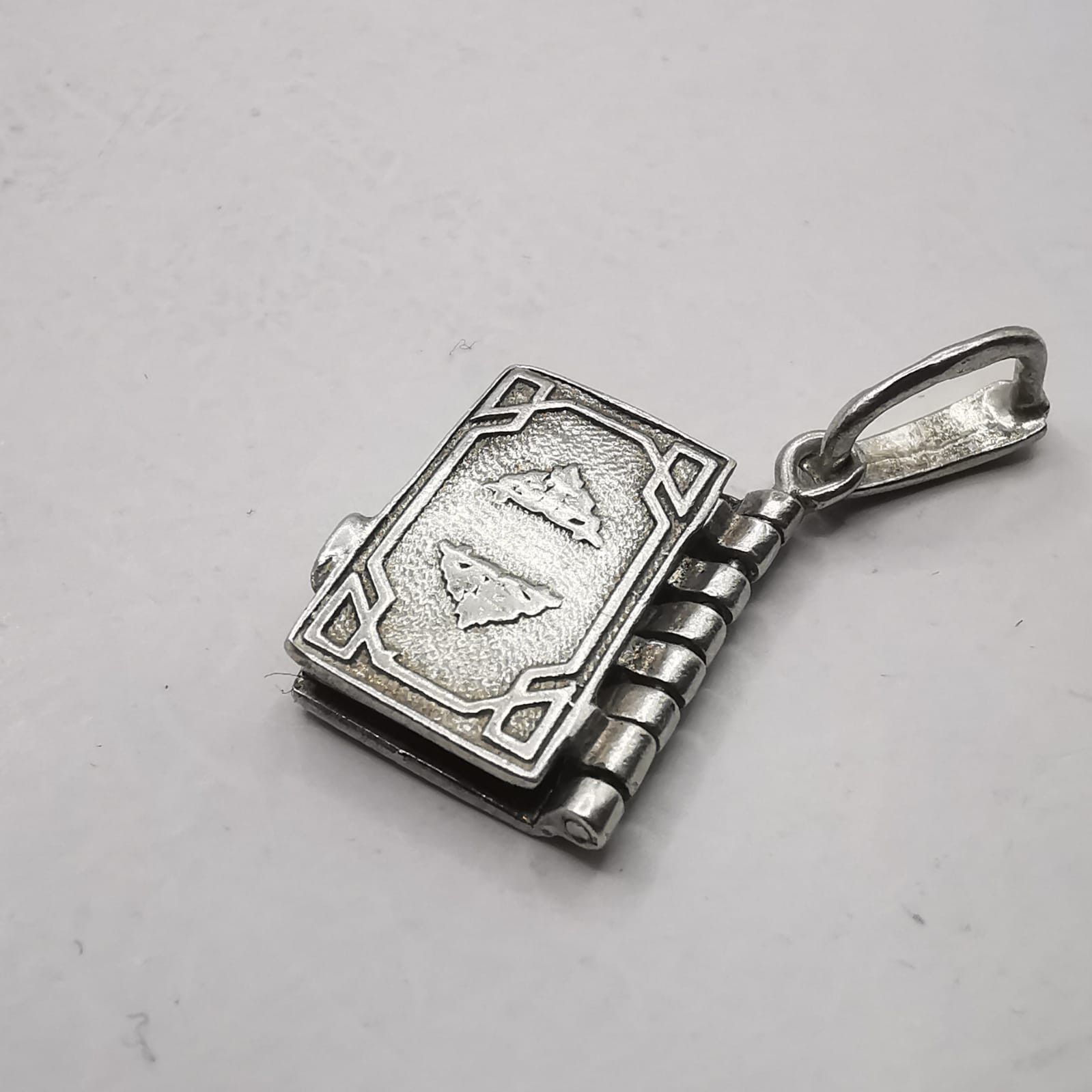 Sterling Silver Vintage Pendant "Our Father" 925 Sterling Silver 3.98g Size ONE SIZE - 7 Thumbnail