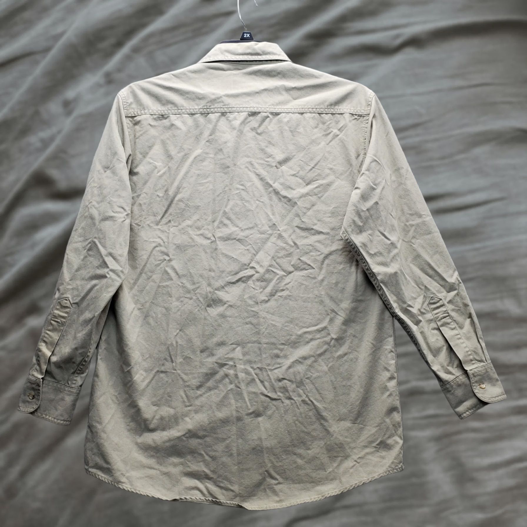 Vintage Woolrich Mens Button-Up Shirt Brown 100% Cotton Long Sleeve Collared Casual Shirt M Size US M / EU 48-50 / 2 - 1 Thumbnail