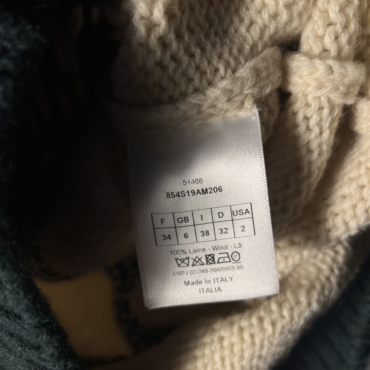 Dior Christian Dior 2018 'C'est Non' Knit Sweater Size XS / US 0-2 / IT 36-38 - 5 Thumbnail