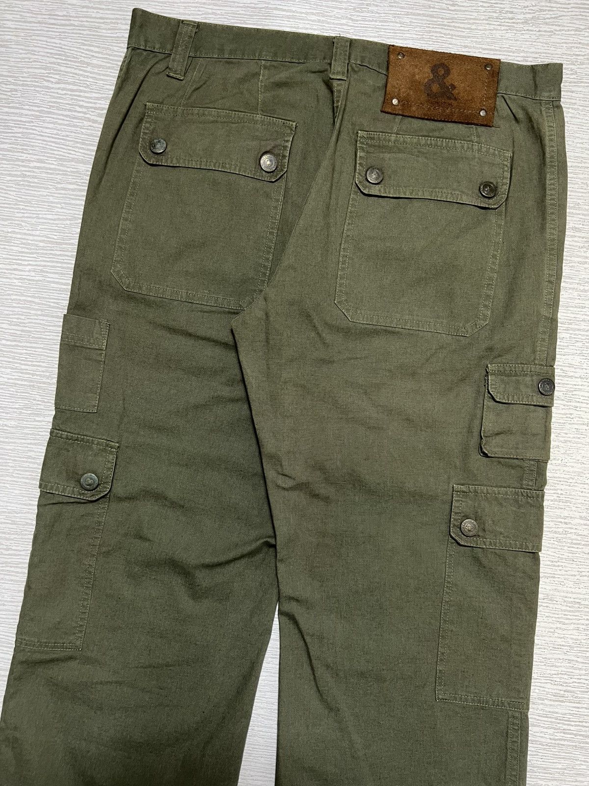 Dolce & Gabbana Dolce & Gabbana - Cotton Linen Olive Military Cargo Pants Size US 32 / EU 48 - 10 Thumbnail