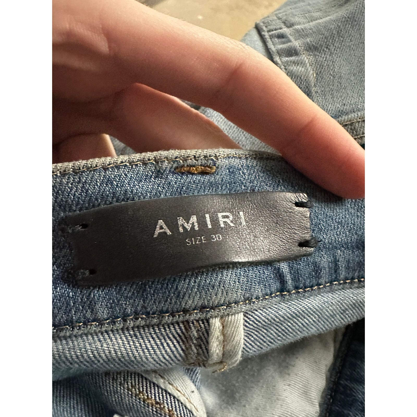 Amiri Amiri Splatter Thrasher Light Wash Used 30 Size US 30 / EU 46 - 2 Thumbnail