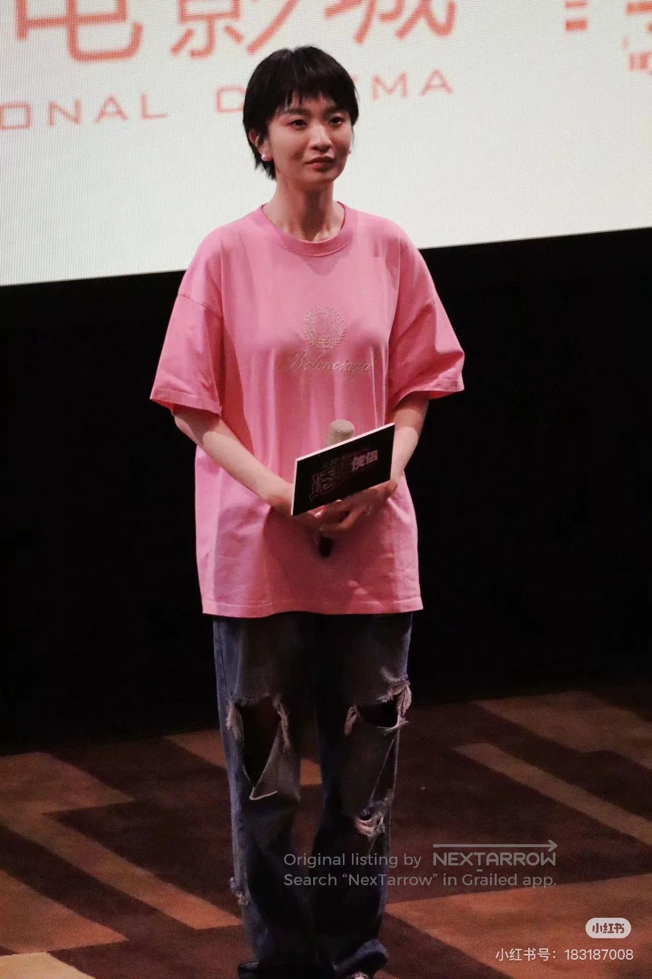 Balenciaga balenciaga pink t-shirt with logo embroidery. Size US XS / EU 42 / 0 - 7 Thumbnail
