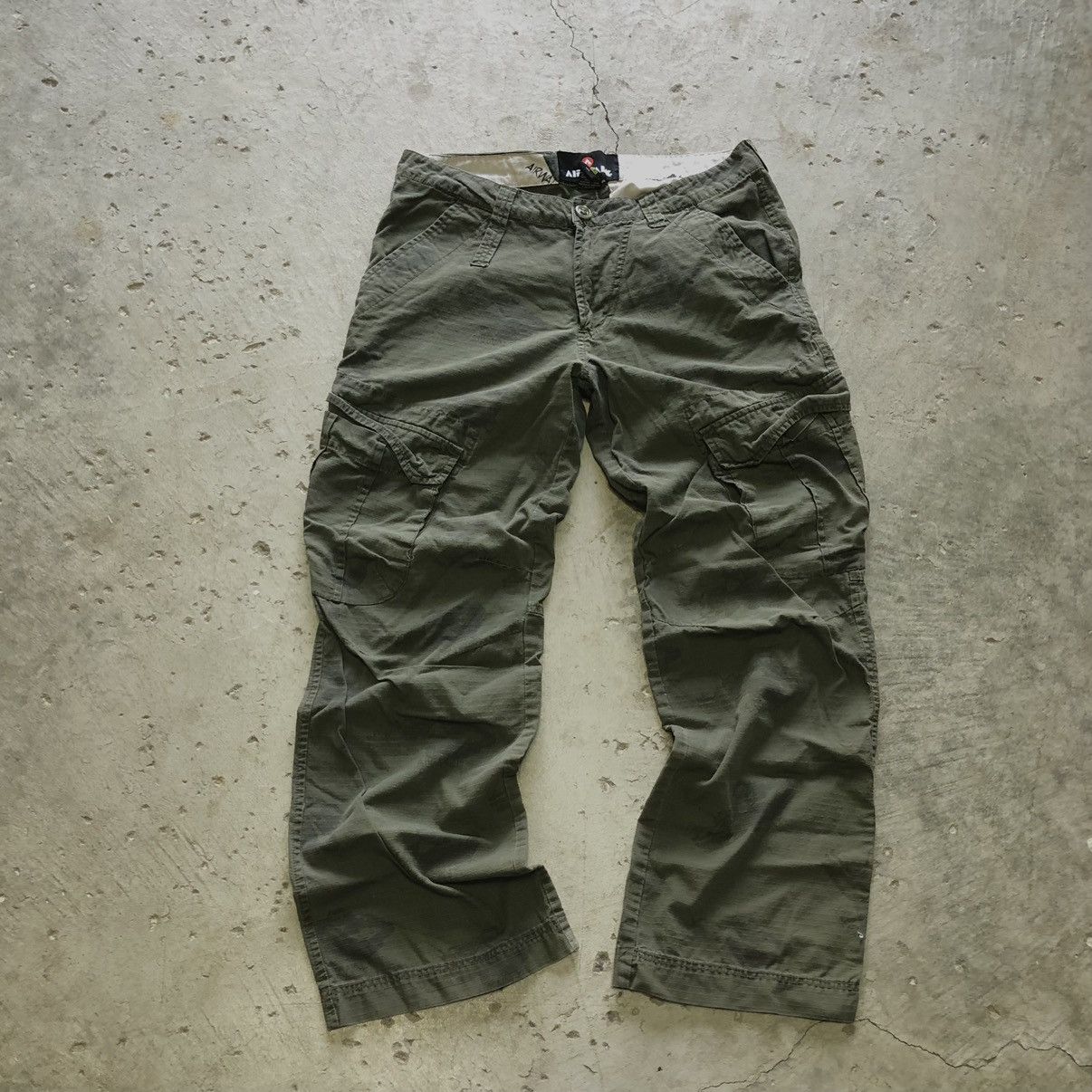Crazy Vintage Y2K Airwalk Paratrooper Army Tank Cargo Pants