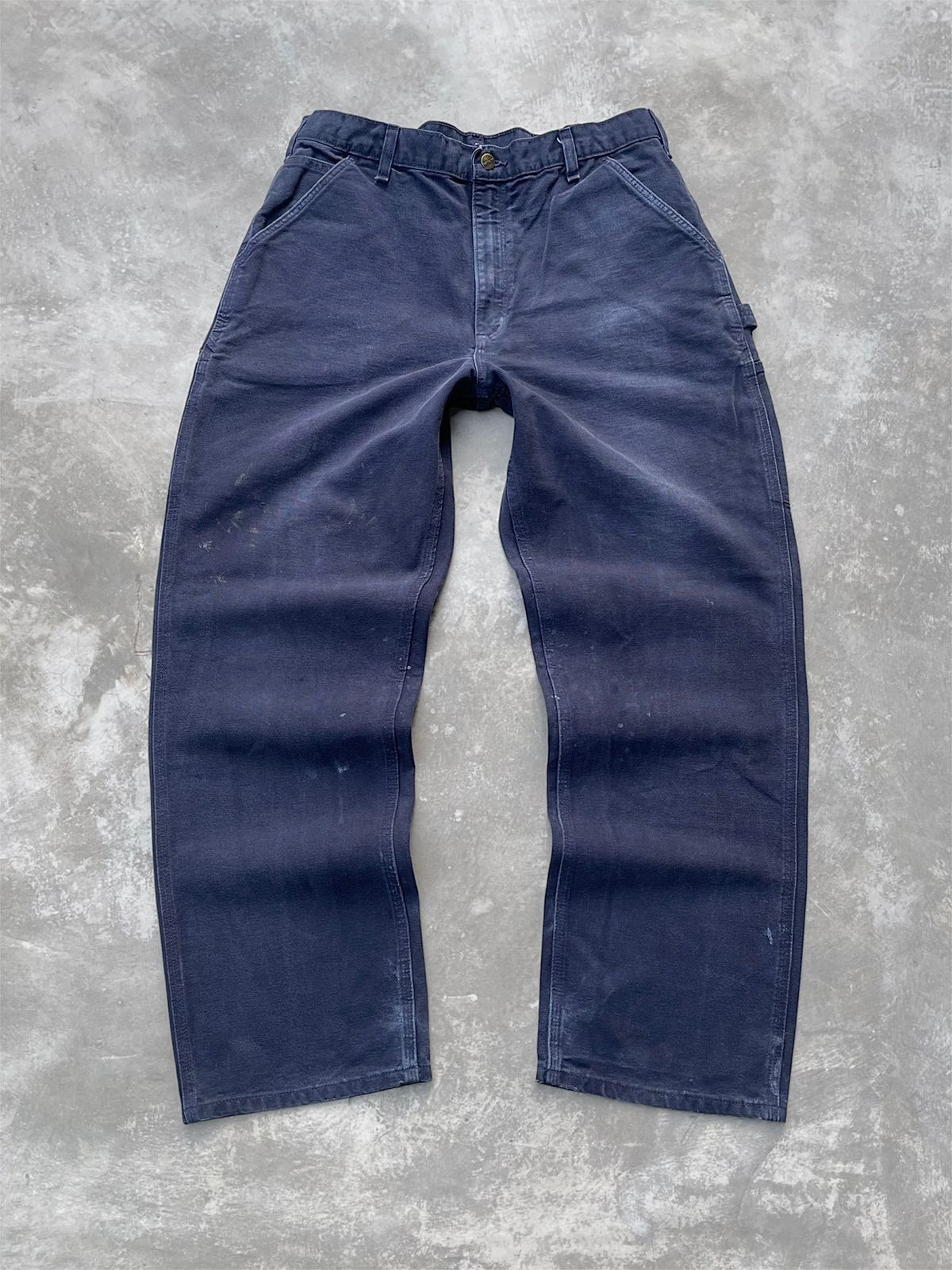 Carhartt Faded Midnight Blue Carhartt Carpenter Pant 🪡Grunge Size US 36 / EU 52 - 1 Thumbnail