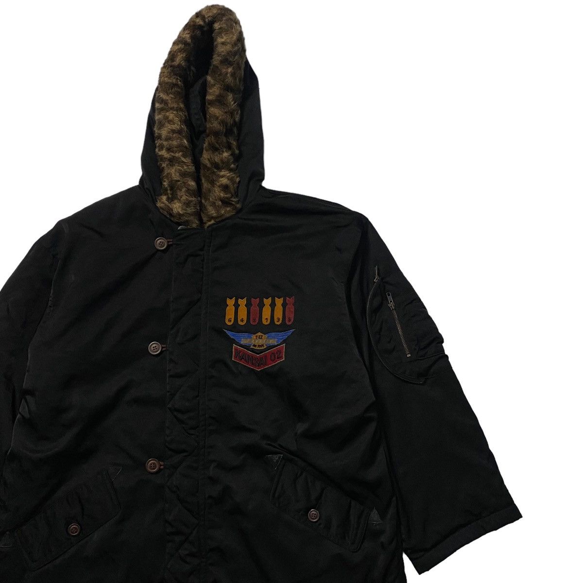 Kansai Yamamoto Vintage Kansai O2 St Ramcor Map Bomber Jacket Size US M / EU 48-50 / 2 - 6 Thumbnail