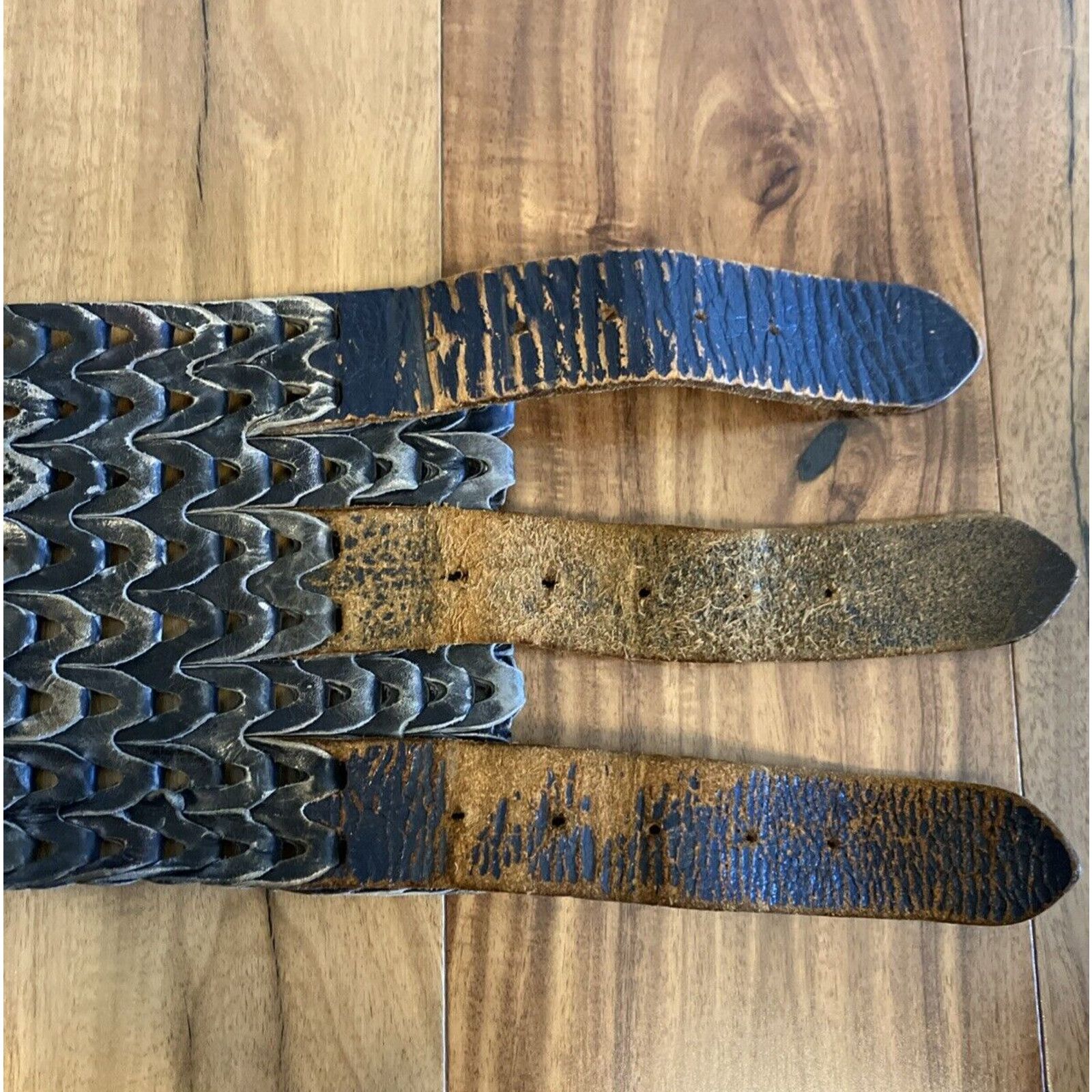 Other Vtg 1950s UNITED AIRLINES Leather Kidney Black Belt Aviator Size ONE SIZE - 10 Thumbnail