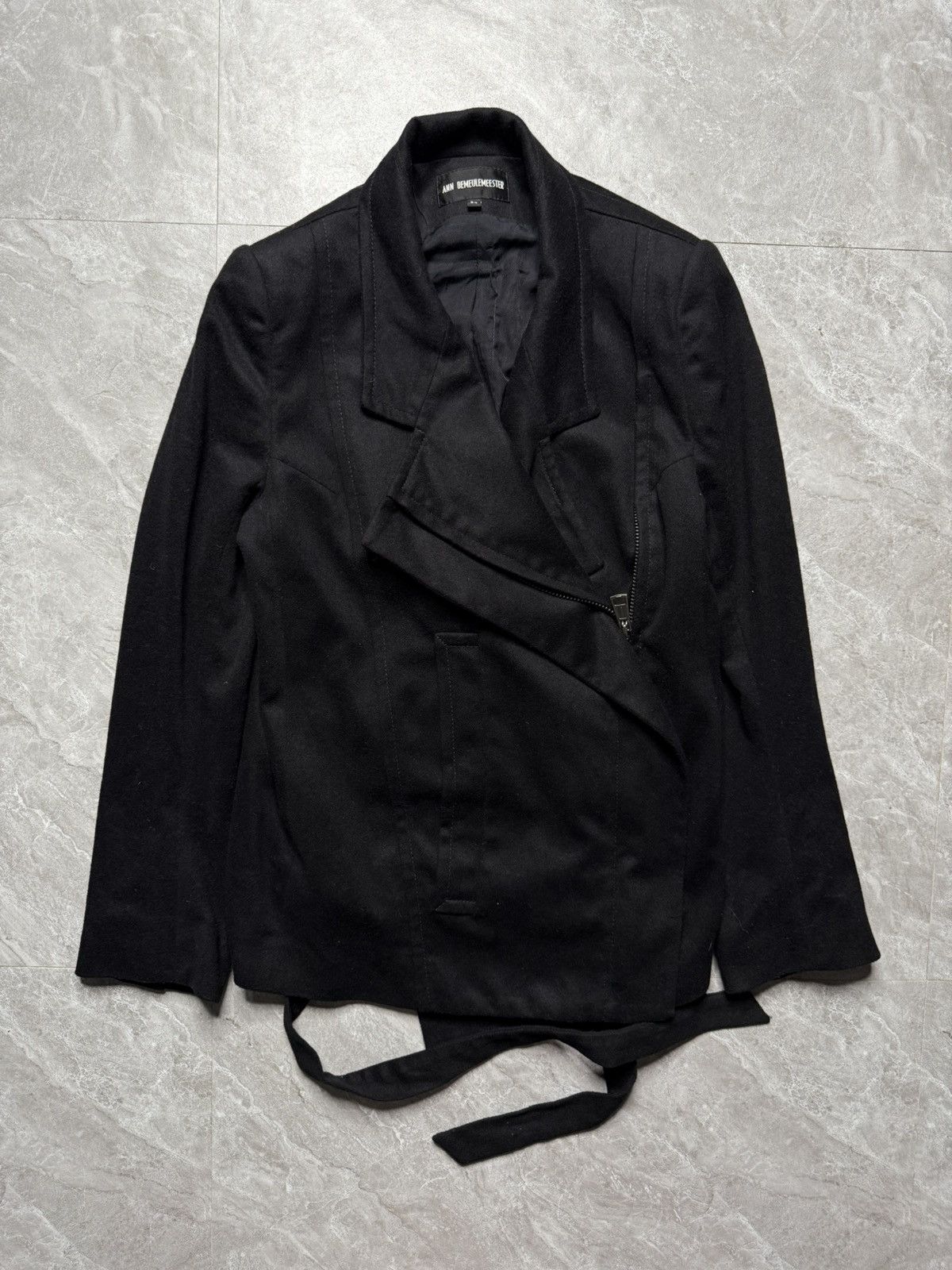 Ann Demeulemeester Ann demeulemeester Fleecewool Tie Jacket Size XXS / US 00 / IT 34 - 4 Thumbnail