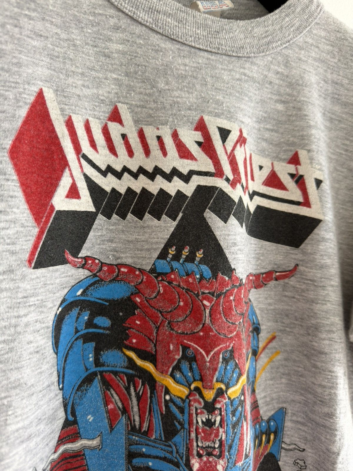 Band Tees *RARE*1983 DEFENDERS OF THE FAITH JUDAS PRIEST METAL TEE Size US M / EU 48-50 / 2 - 4 Thumbnail