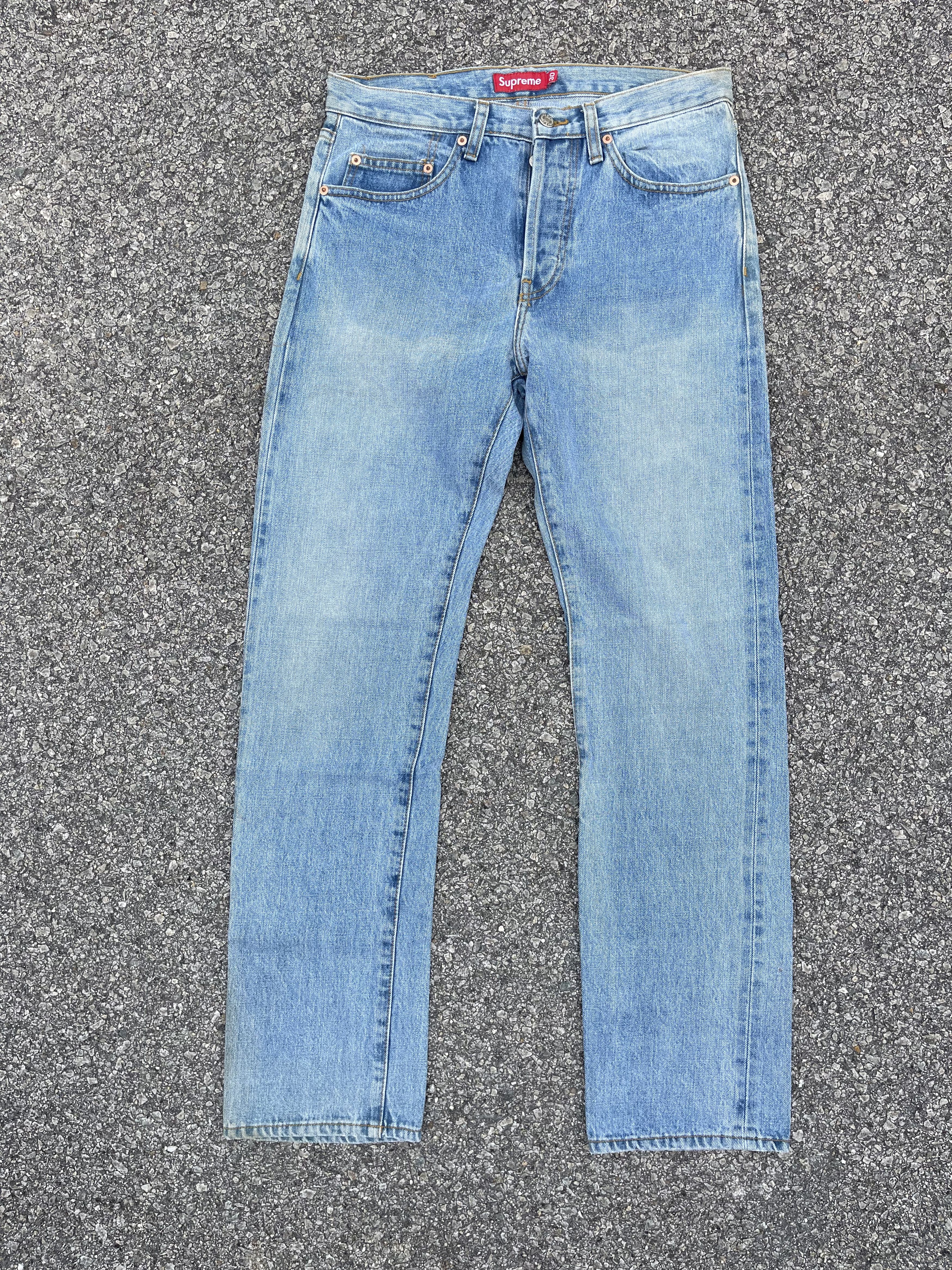 Supreme Supreme Denim Stoned Wash Selvedge Chainstitch Jeans | Grailed