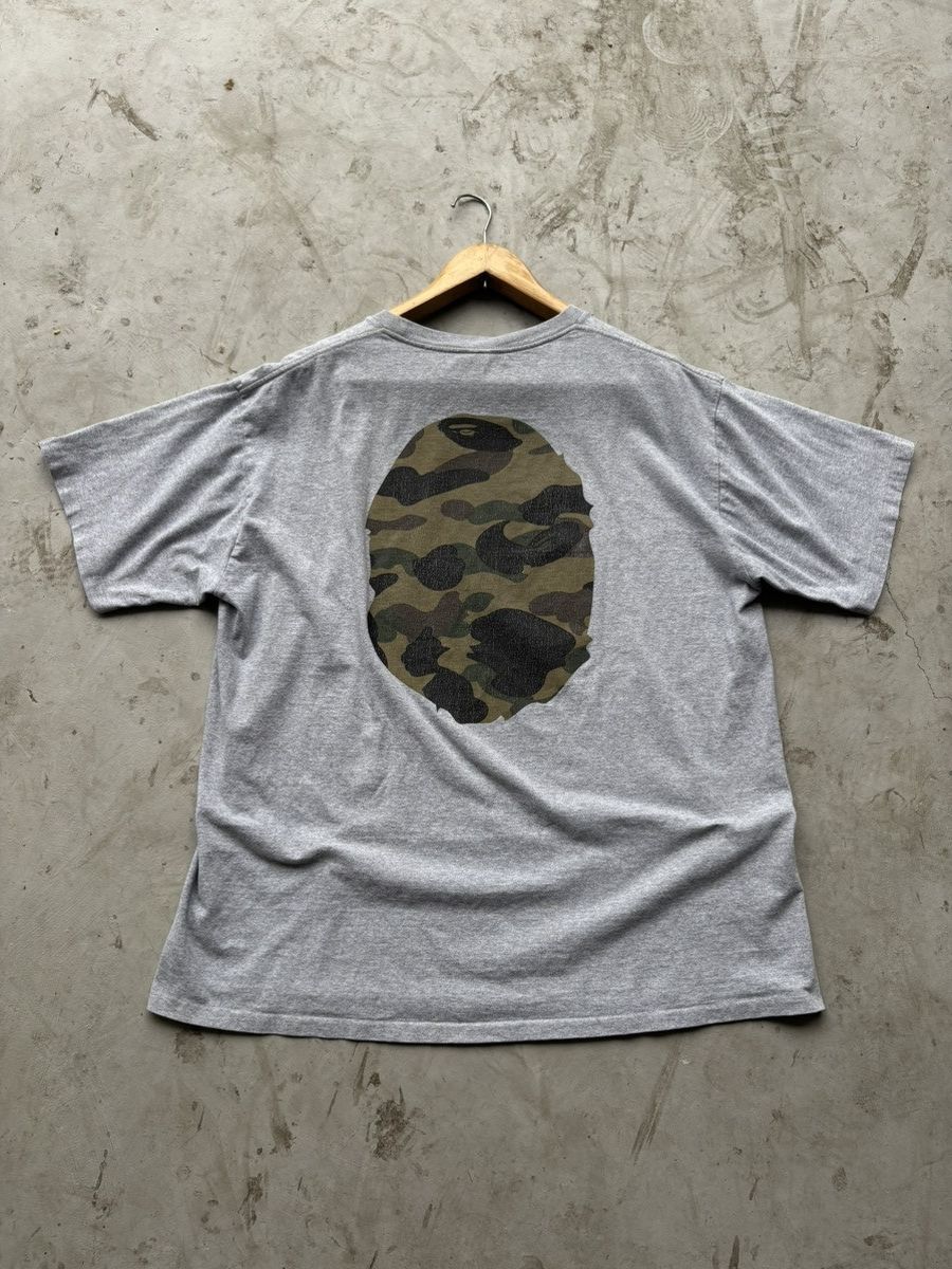 Bape A Bathing Ape (BAPE) 1st Camo Big Ape Head Mirrored Grey Size US XXL / EU 58 / 5 - 3 Thumbnail