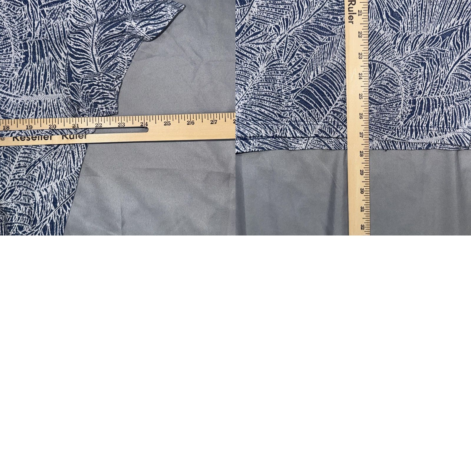 Rodd & Gunn Rodd & Gunn Polo Shirt Mens L Blue Tropical Palm Leaf Sports Fit Cotton Shirt Short Sleeve Casual Size US L / EU 52-54 / 3 - 8 Thumbnail