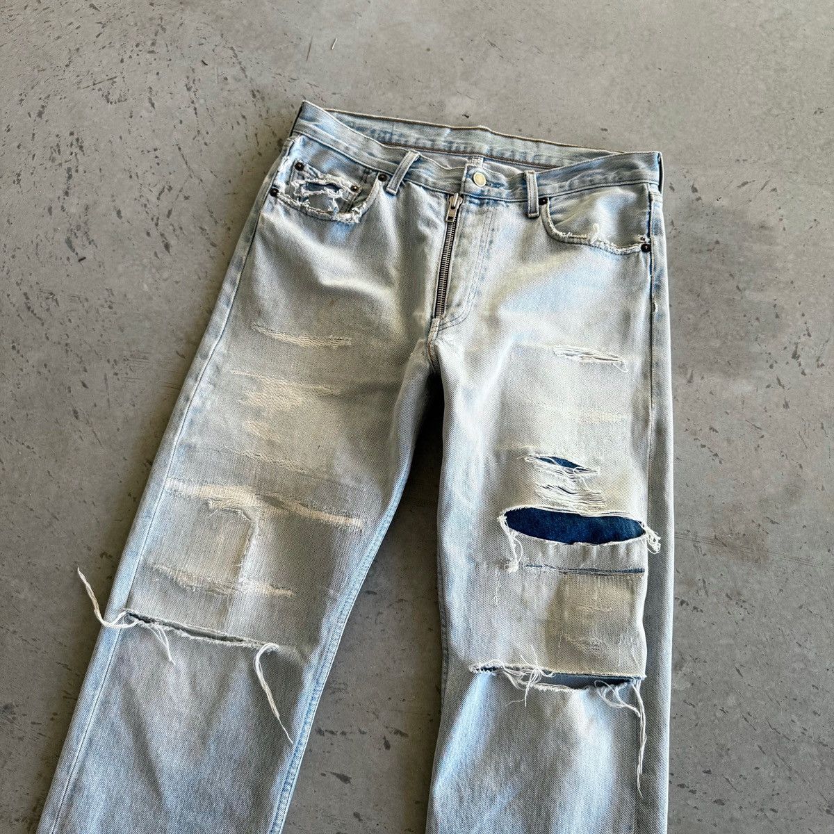 Maison Margiela Maison Margiela Artisanal Exposed Zipper Jeans Size US 33 - 3 Thumbnail