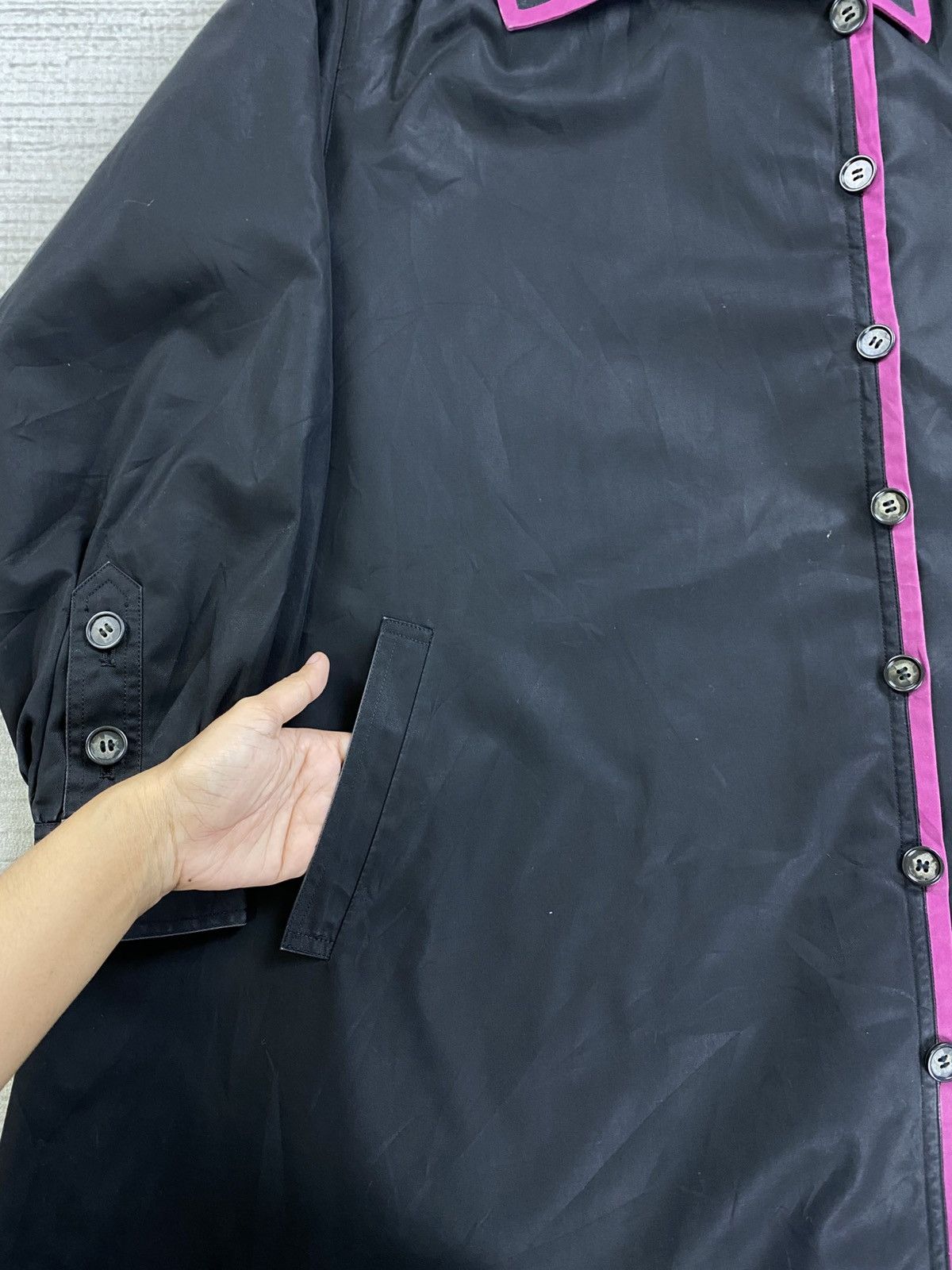 Yves Saint Laurent Vintage Yves Saint Laurent Asymmetrical Trench Coat Jacket Size US M / EU 48-50 / 2 - 8 Thumbnail