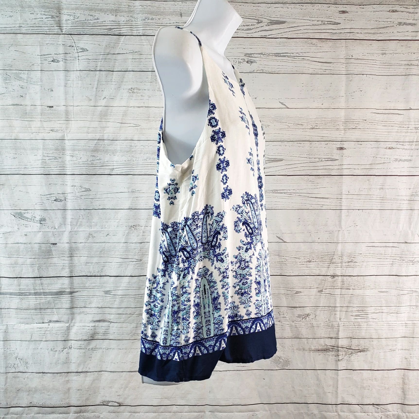 Vintage Verse Alecto Halter Top Womens Small Blue Verse Stitch Fix Shirt Sleeveless XS? Wait. Size S / US 4 / IT 40 - 3 Thumbnail