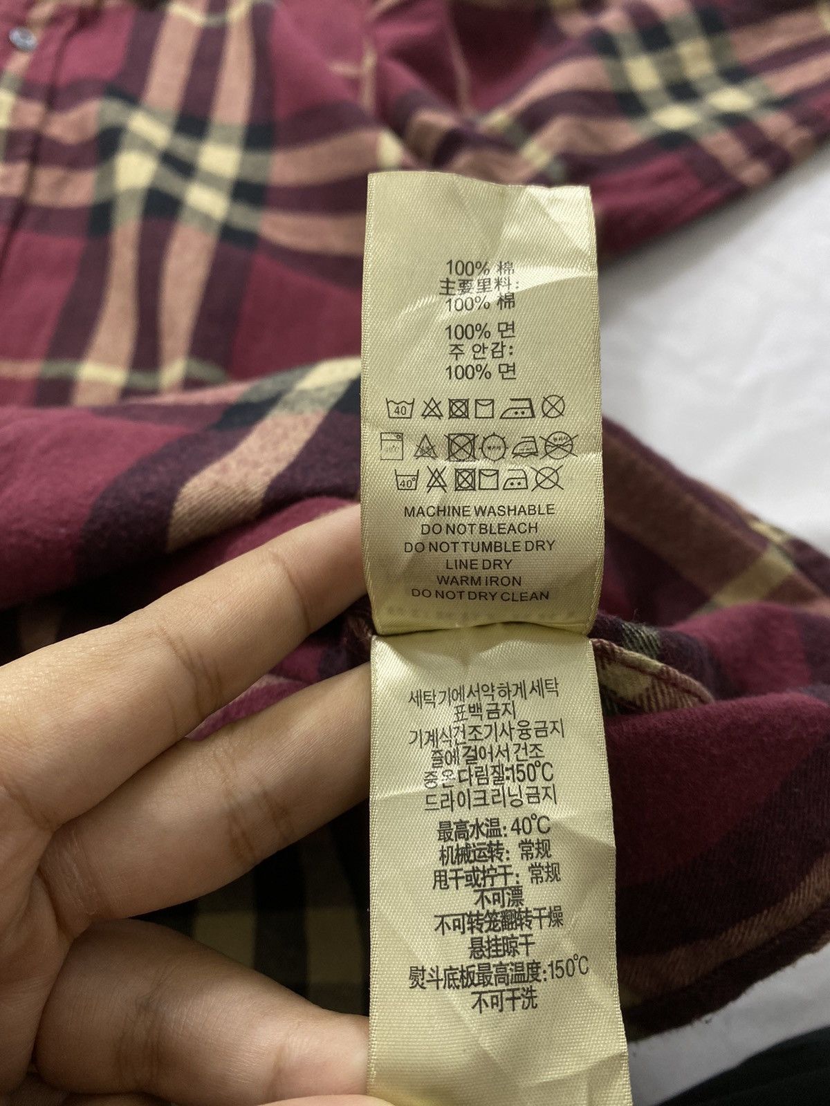 Burberry Vintage Burberry Brit button ups flannel long sleeve Size US L / EU 52-54 / 3 - 5 Thumbnail