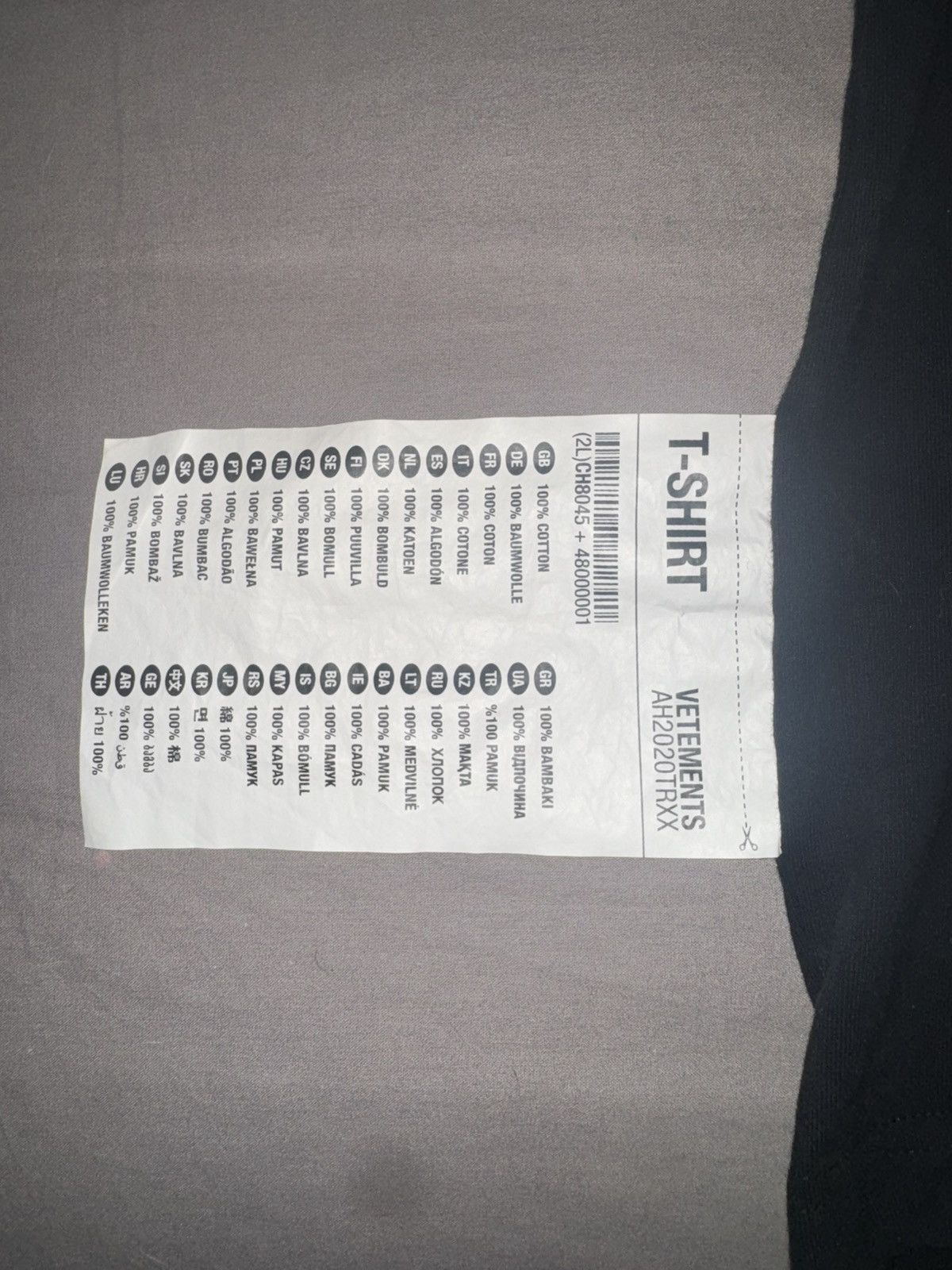 Vetements Vetements AH2020TRXX Size US XXL / EU 58 / 5 - 2 Thumbnail