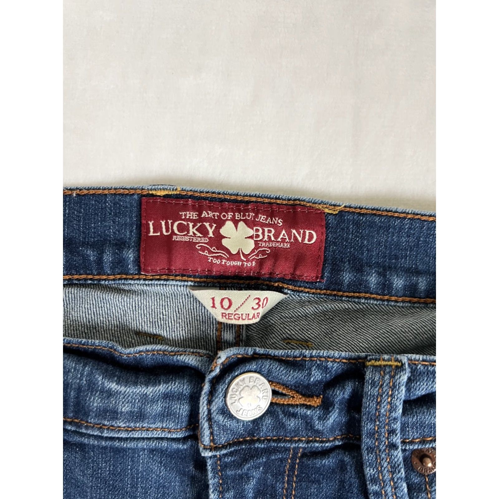 Lucky Brand Lucky Brand Jeans Womens 10 30 Blue Sofia Straight Denim Medium Wash Mid Rise Jeans Size 30" / US 8 / IT 44 - 3 Thumbnail