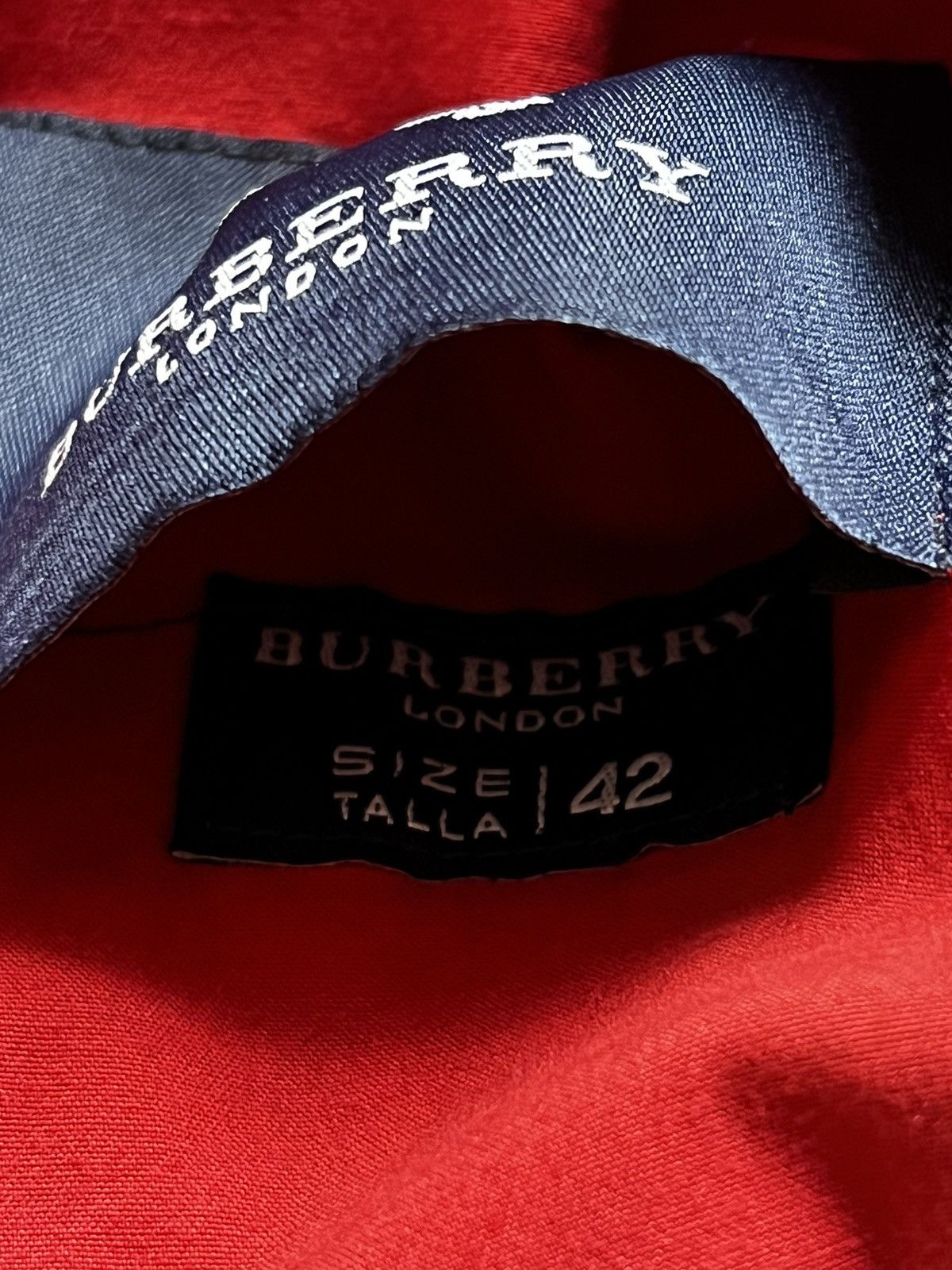 Burberry × Vintage Burberry London Check collared red jacket Size M / US 6-8 / IT 42-44 - 9 Thumbnail