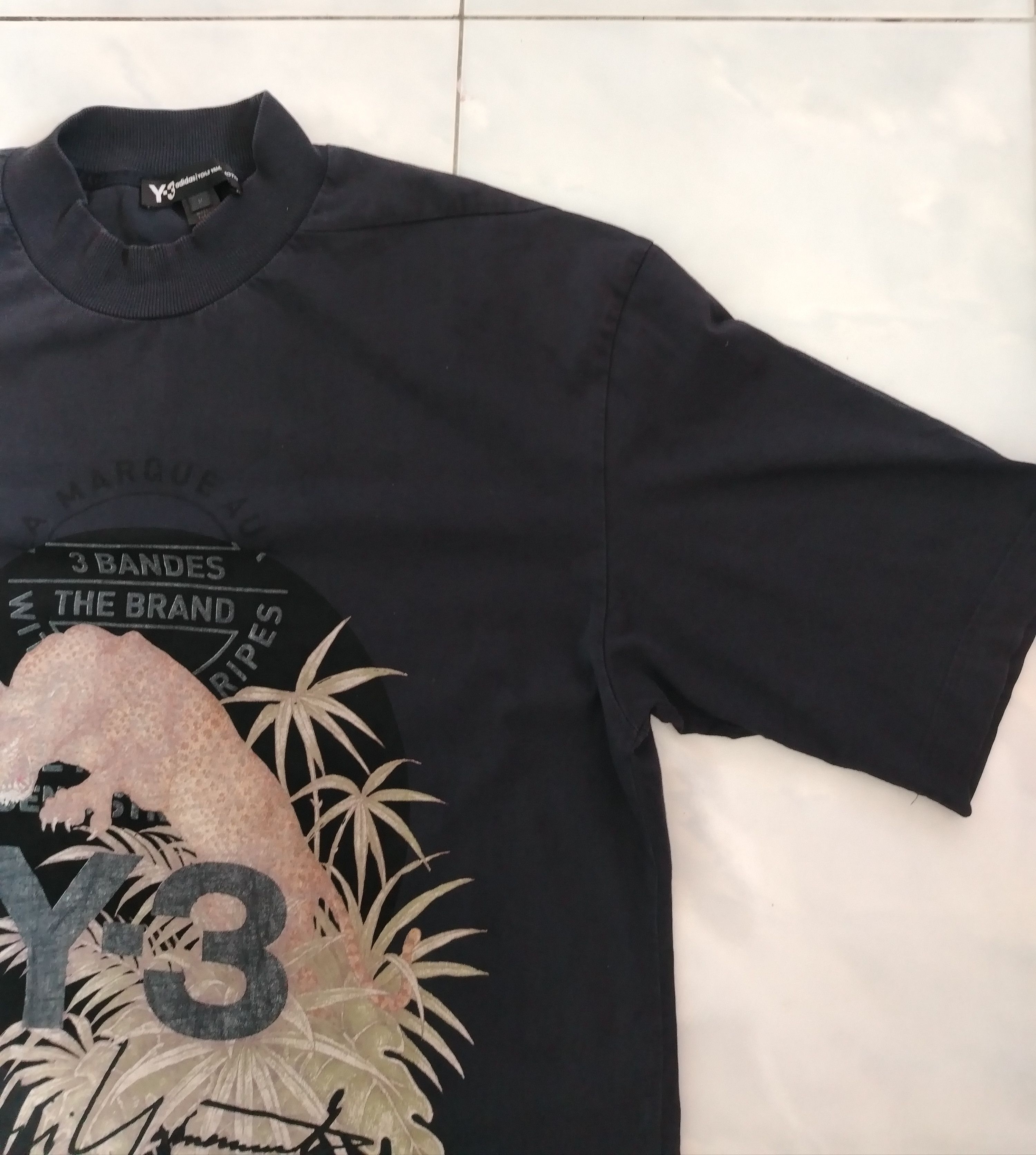 Adidas × Y-3 Y-3 Leopard Graphic Roundneck T-Shirt Black Size US M / EU 48-50 / 2 - 5 Thumbnail