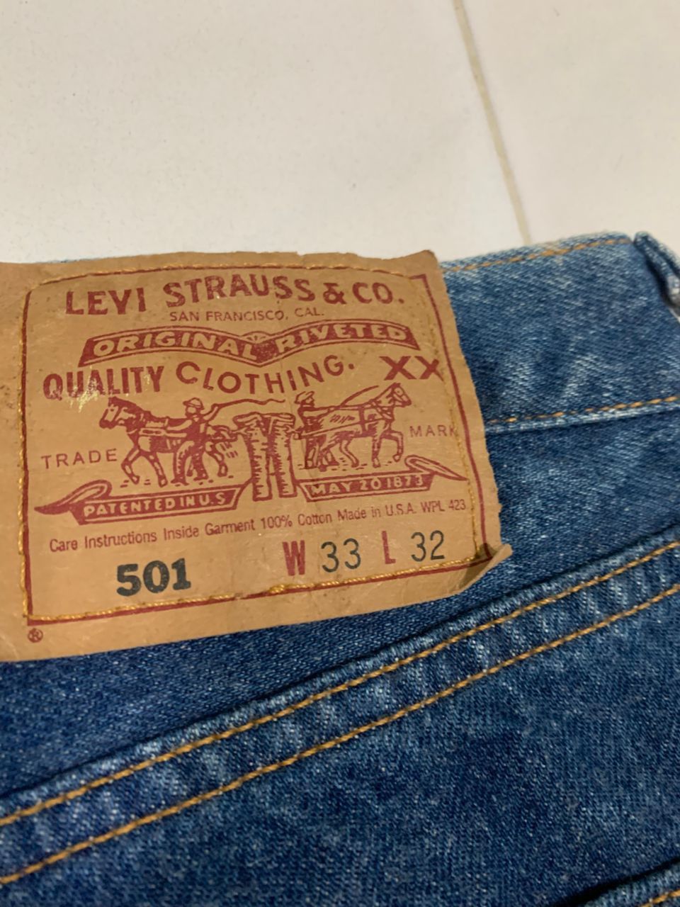 Levi's Levis 501 90d asicwash Size US 33 - 7 Thumbnail