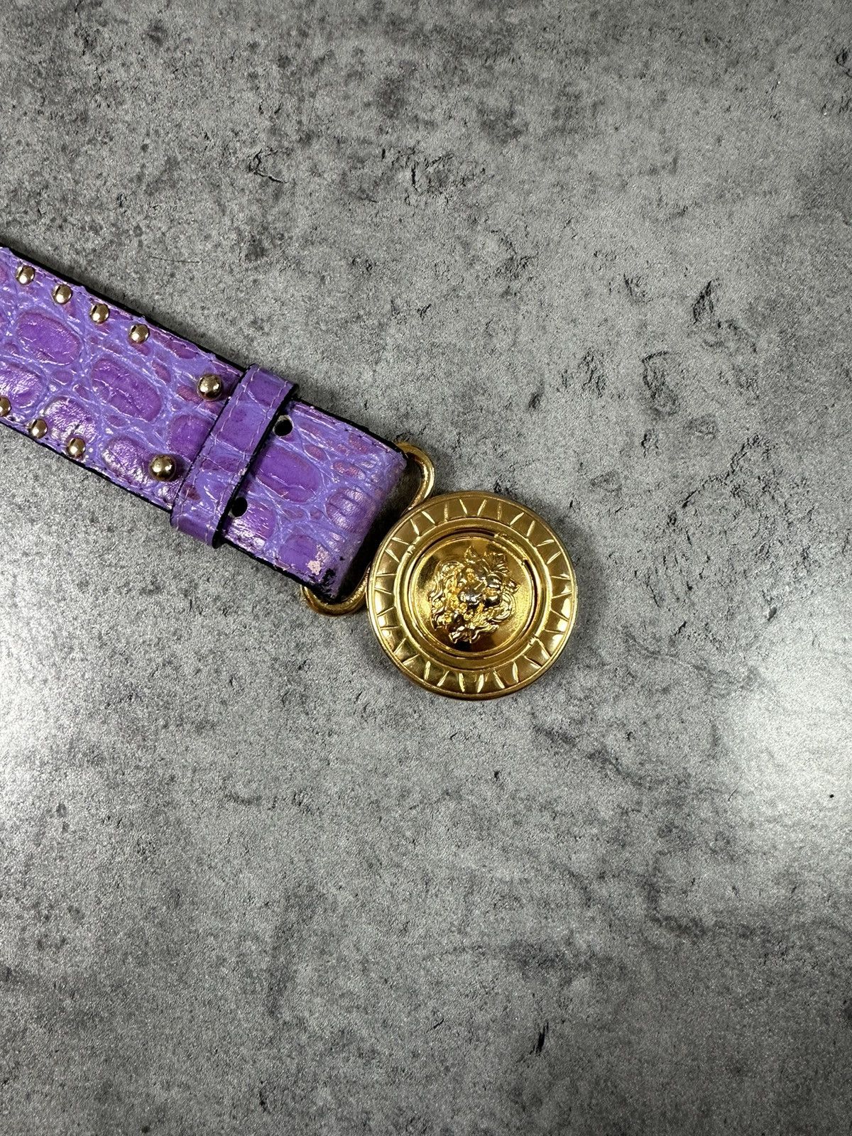 Versace Waist Belt Vintage Luxury Elegance Lion Medusa Italy