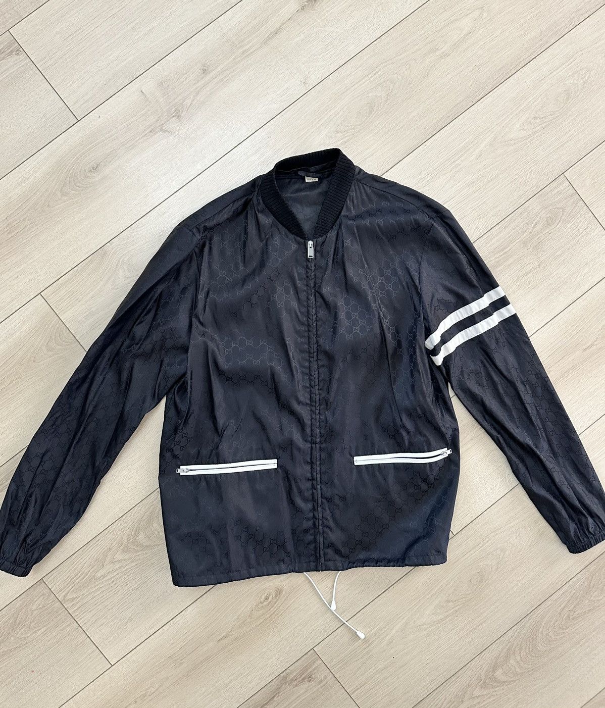 Gucci Black Gucci Monogram Windbreaker Size US M / EU 48-50 / 2 - 2 Thumbnail