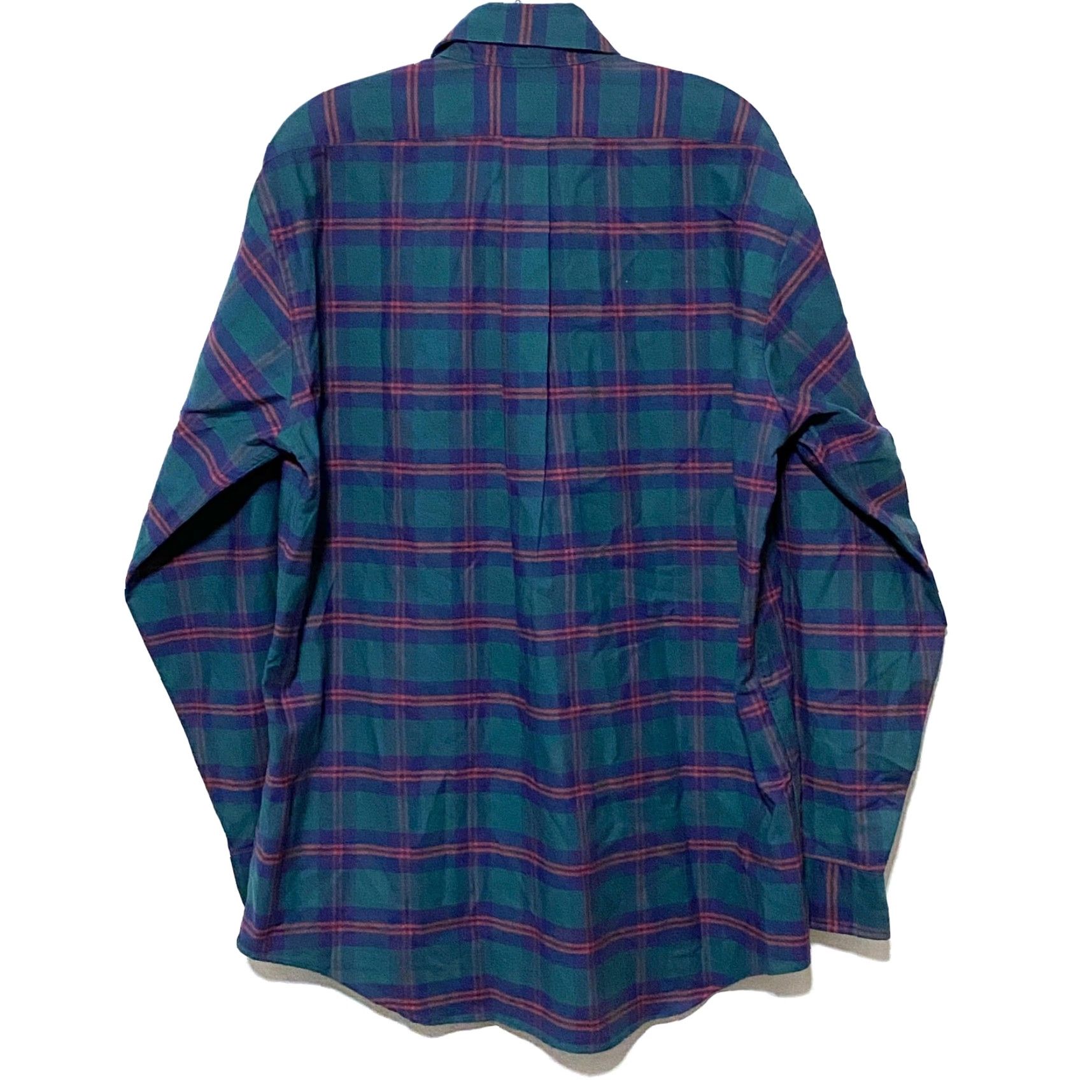 Vintage VINTAGE L.L.Bean Shirt Men Plaid Button-Up Freeport Maine 16.5 35 Cotton Green Classic Barn Size US XL / EU 56 / 4 - 2 Thumbnail