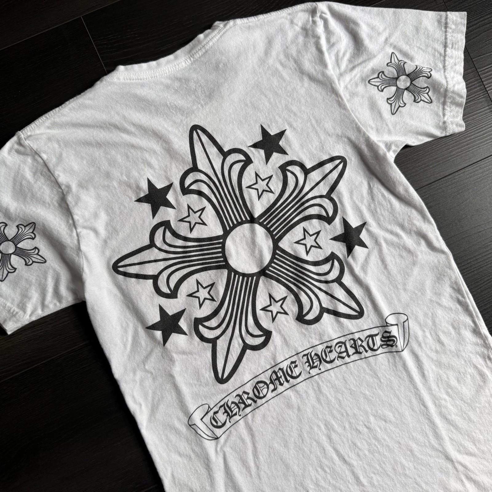 Chrome Hearts Chrome Hearts Star Cross Logo T Shirt Size Small White Size US S / EU 44-46 / 1 - 2 Thumbnail