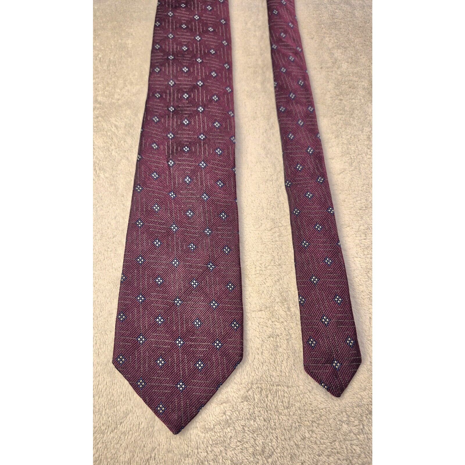 Polo Ralph Lauren Vintage Polo Ralph Lauren Silk Tie Red Geometric Necktie Size ONE SIZE - 5 Thumbnail