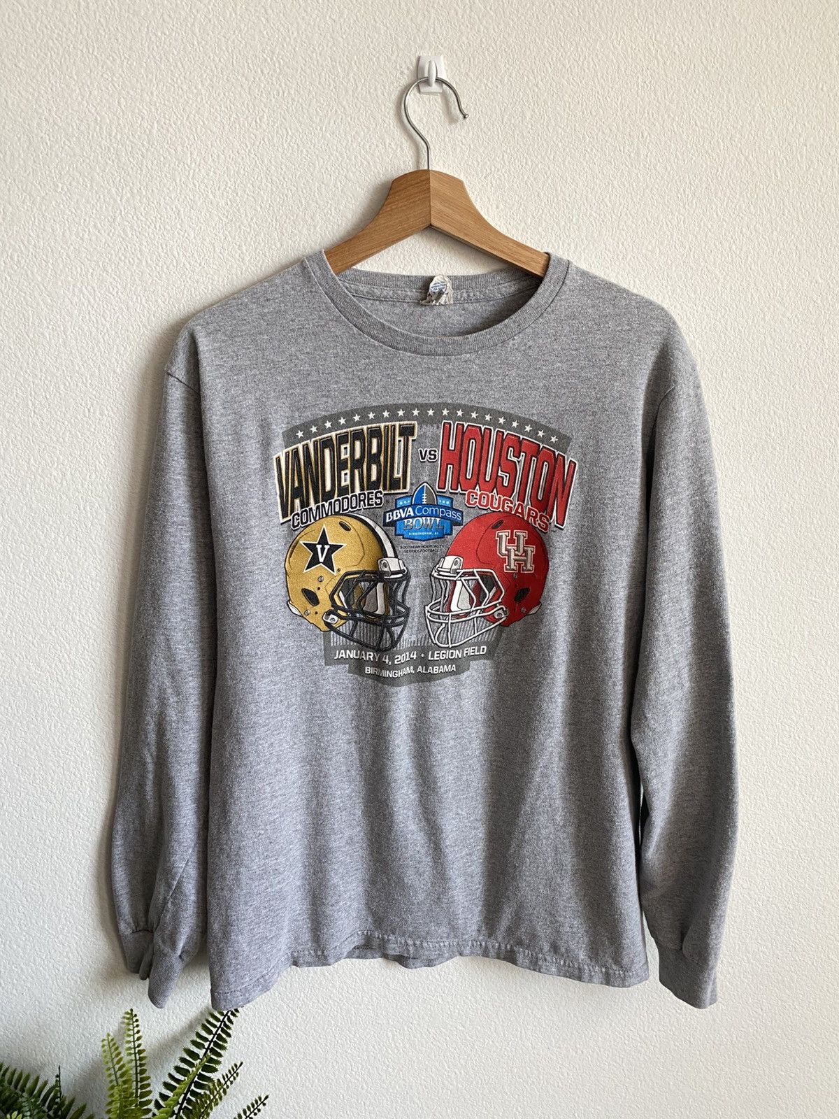 Vintage Vanderbilt vs Houston College Football Tee Size US S / EU 44-46 / 1 - 1 Thumbnail